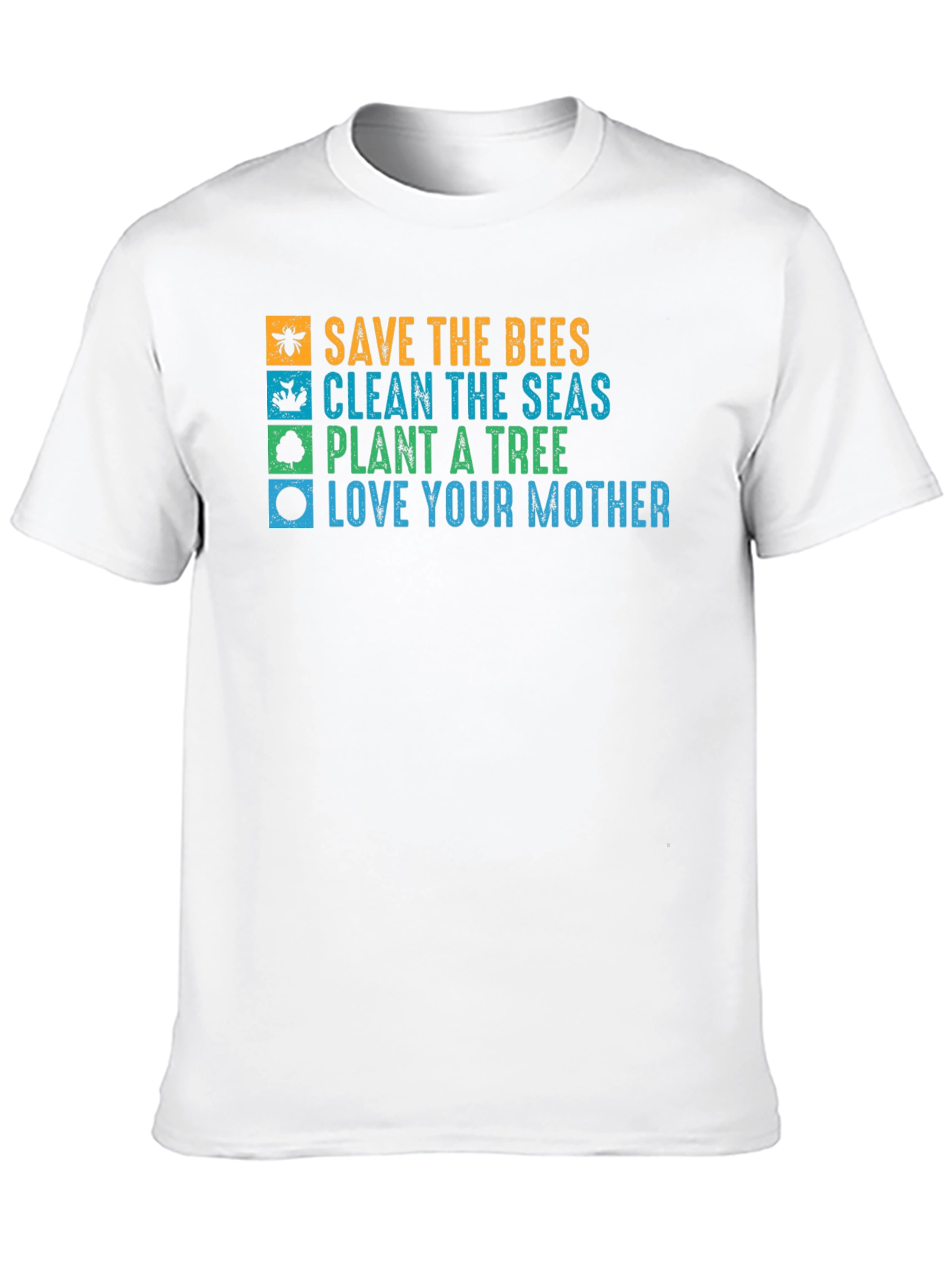Eco-Friendly Graphic Tee: Save the Bees Love Your Mother