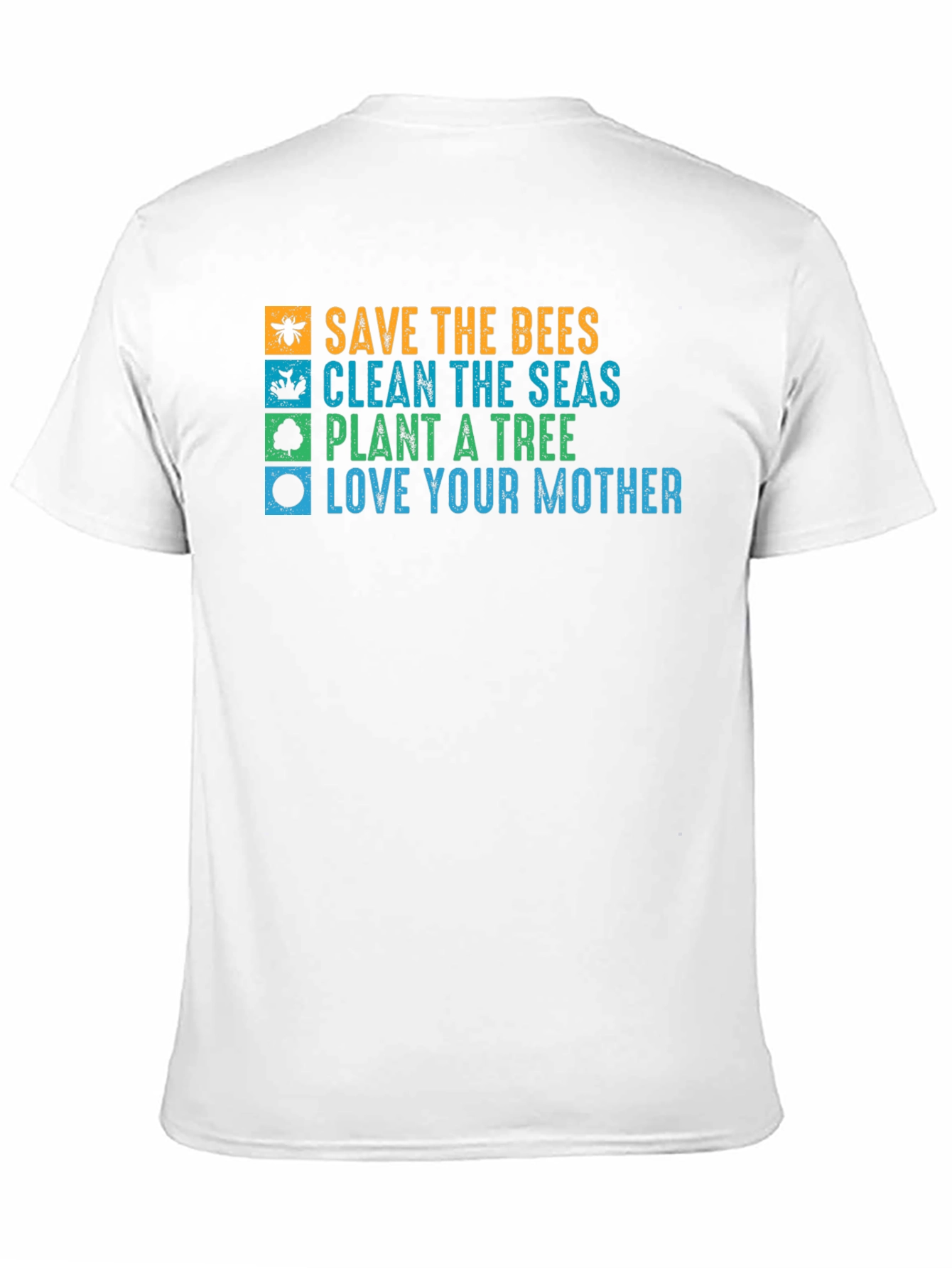Eco-Friendly Graphic Tee: Save the Bees Love Your Mother