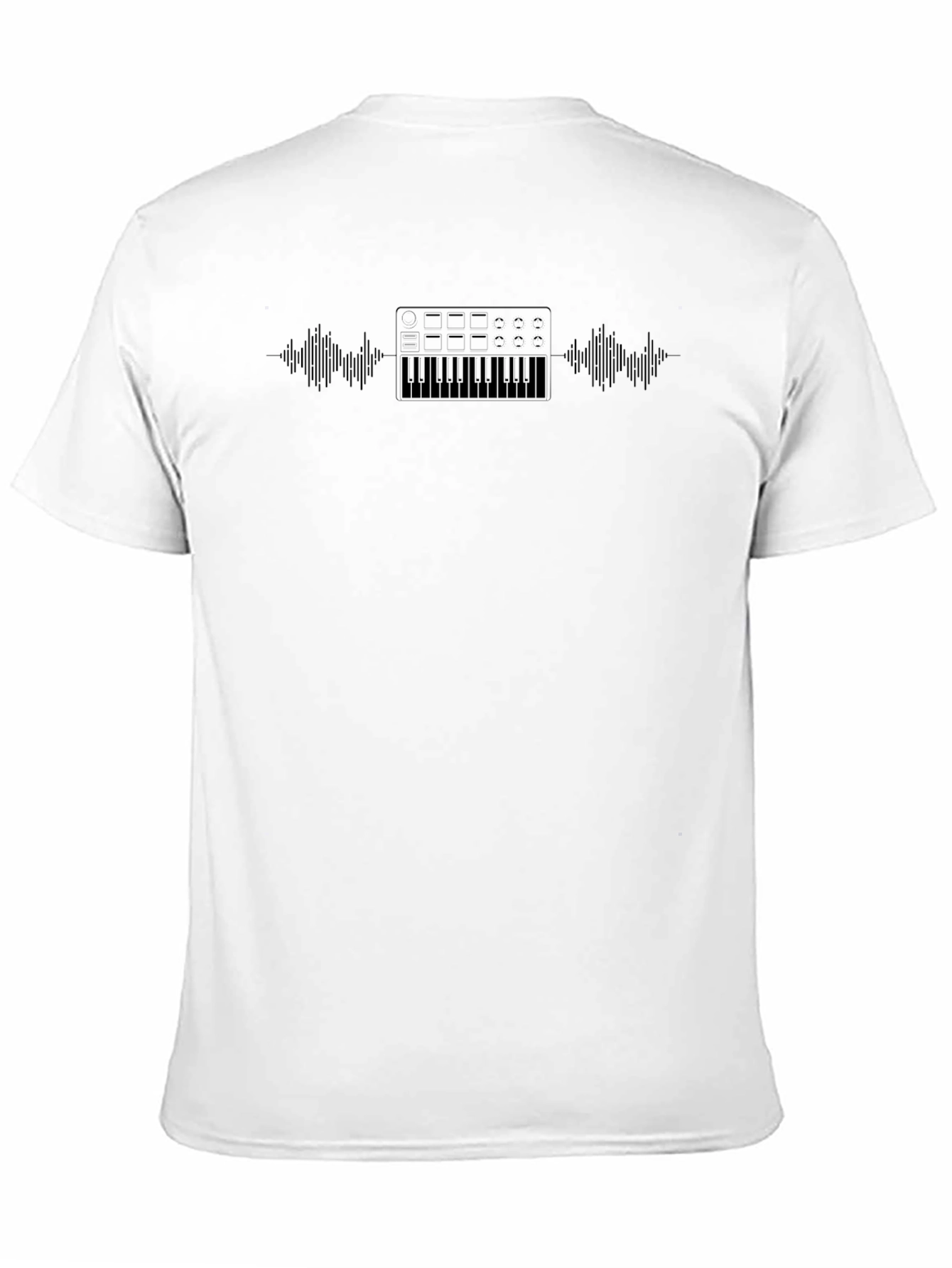 Synthesizer Wave T-Shirt - Black