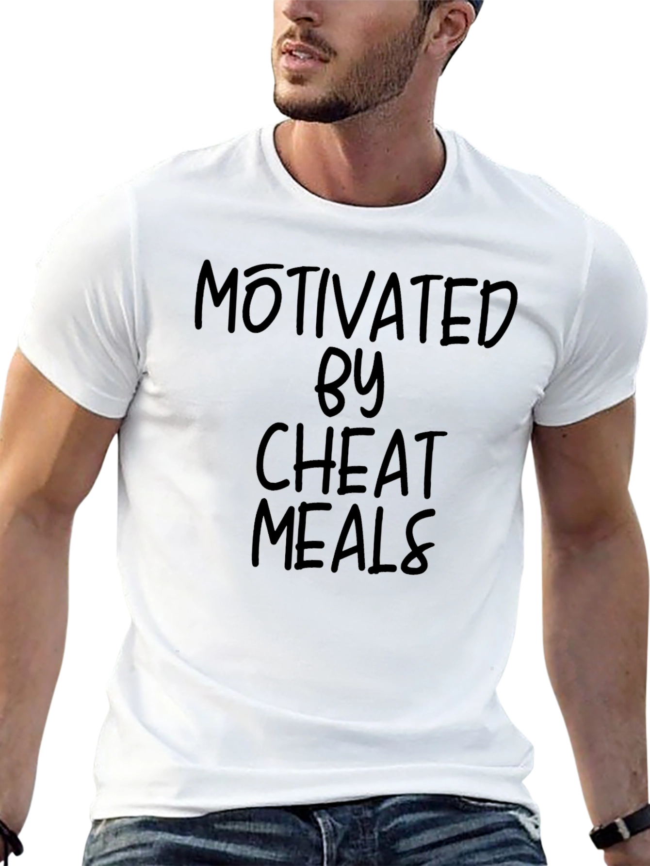 Motivated by Cheat Meals Black T-Shirt