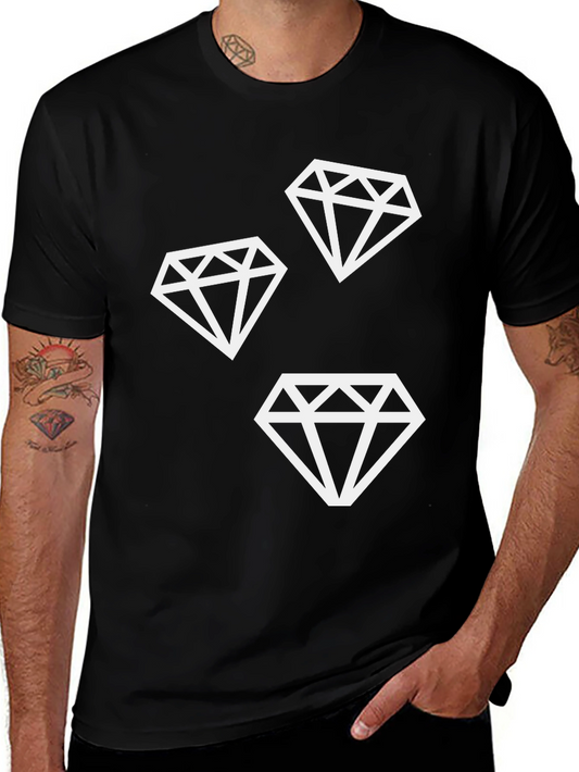 Diamond Graphic Black T-Shirt
