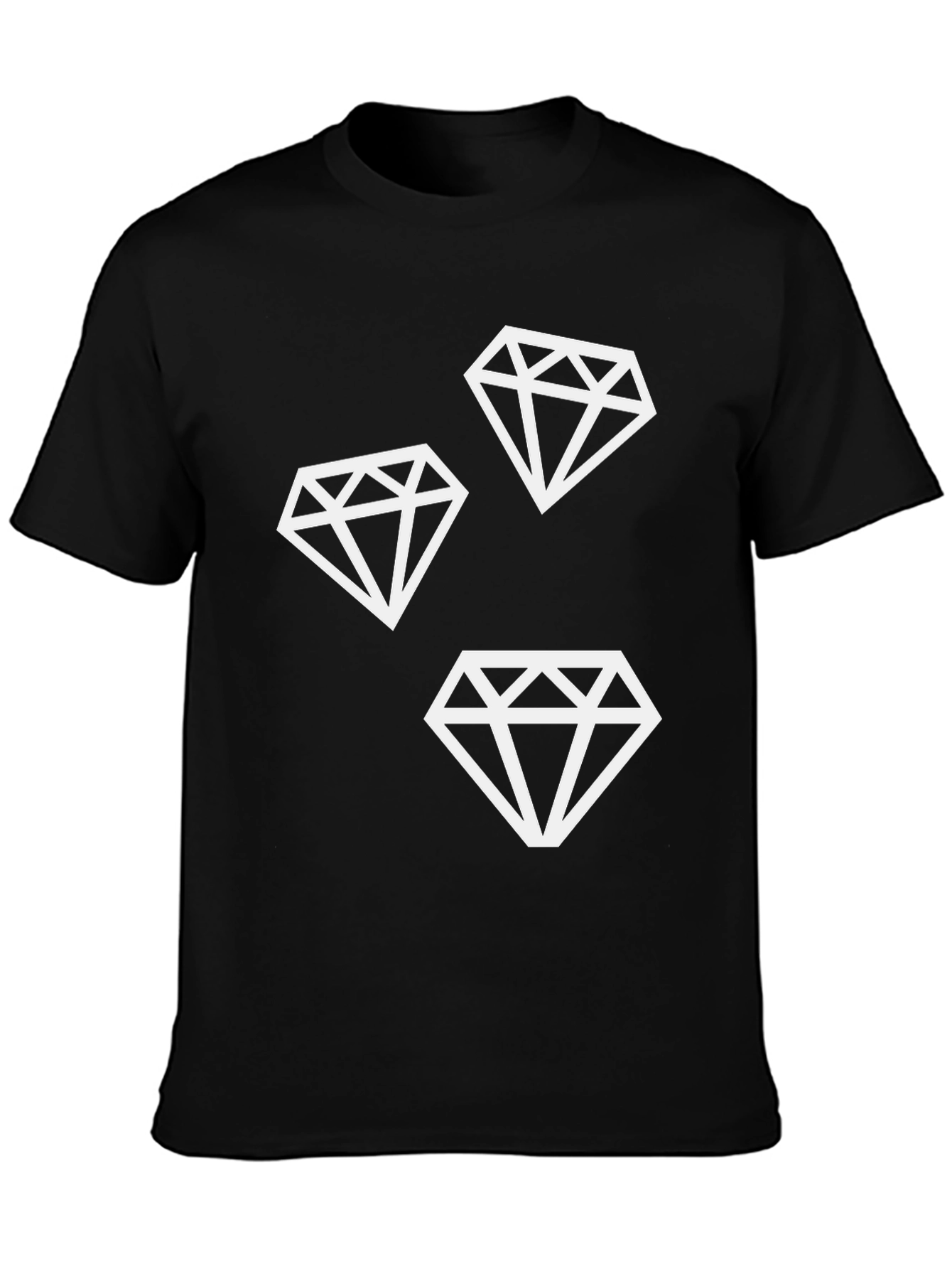 Diamond Graphic Black T-Shirt