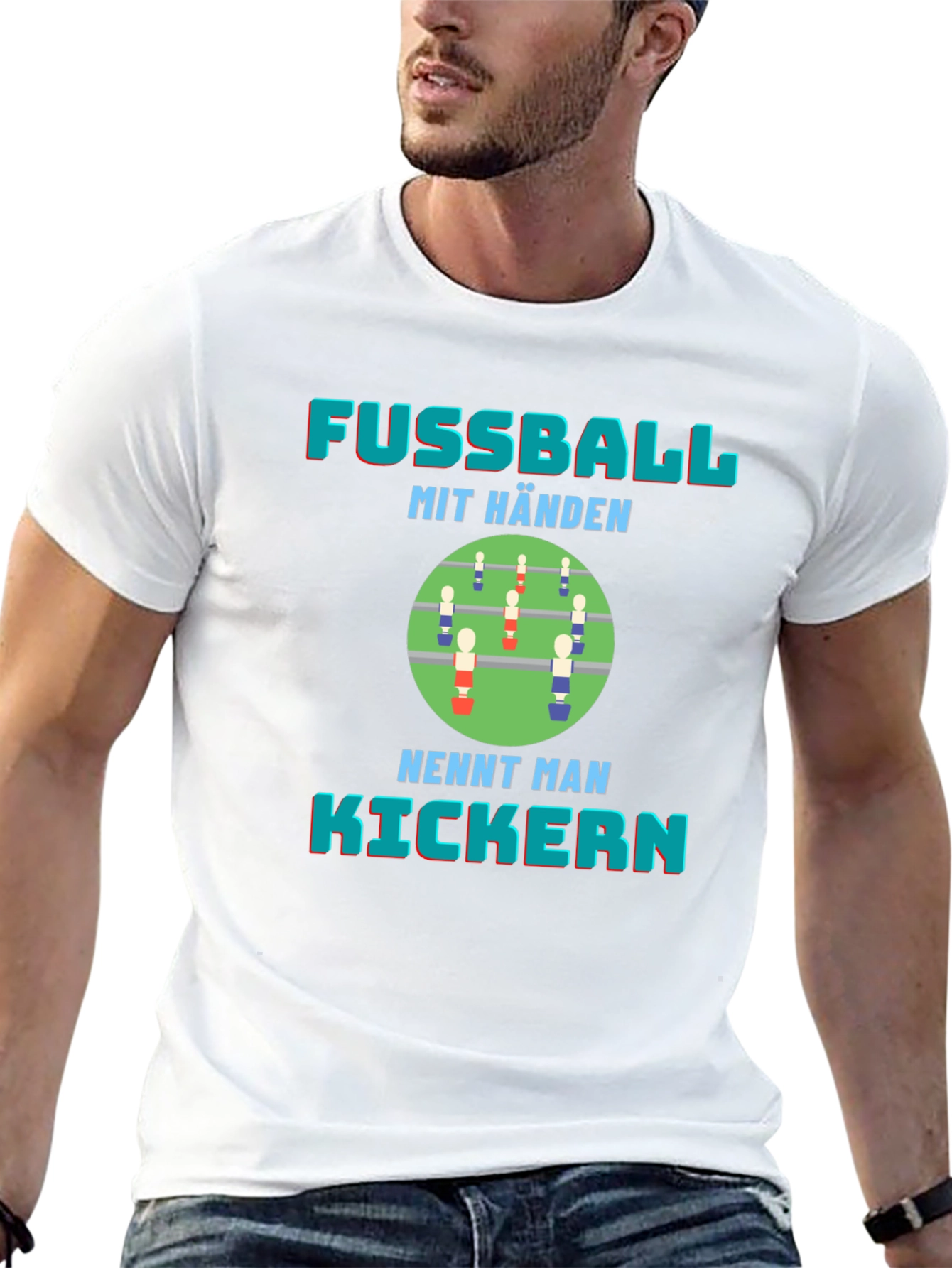 Fussball mit Händen Kickern Graphic T-Shirt