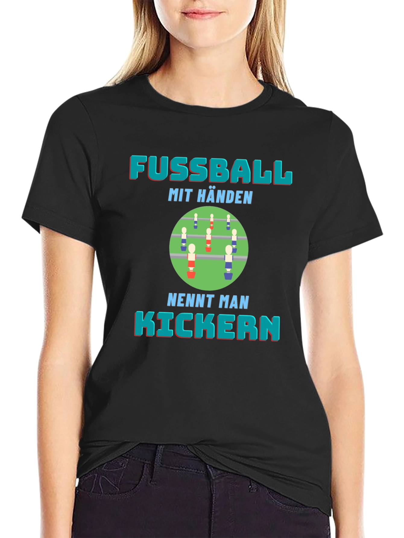 Fussball mit Händen Kickern Graphic T-Shirt