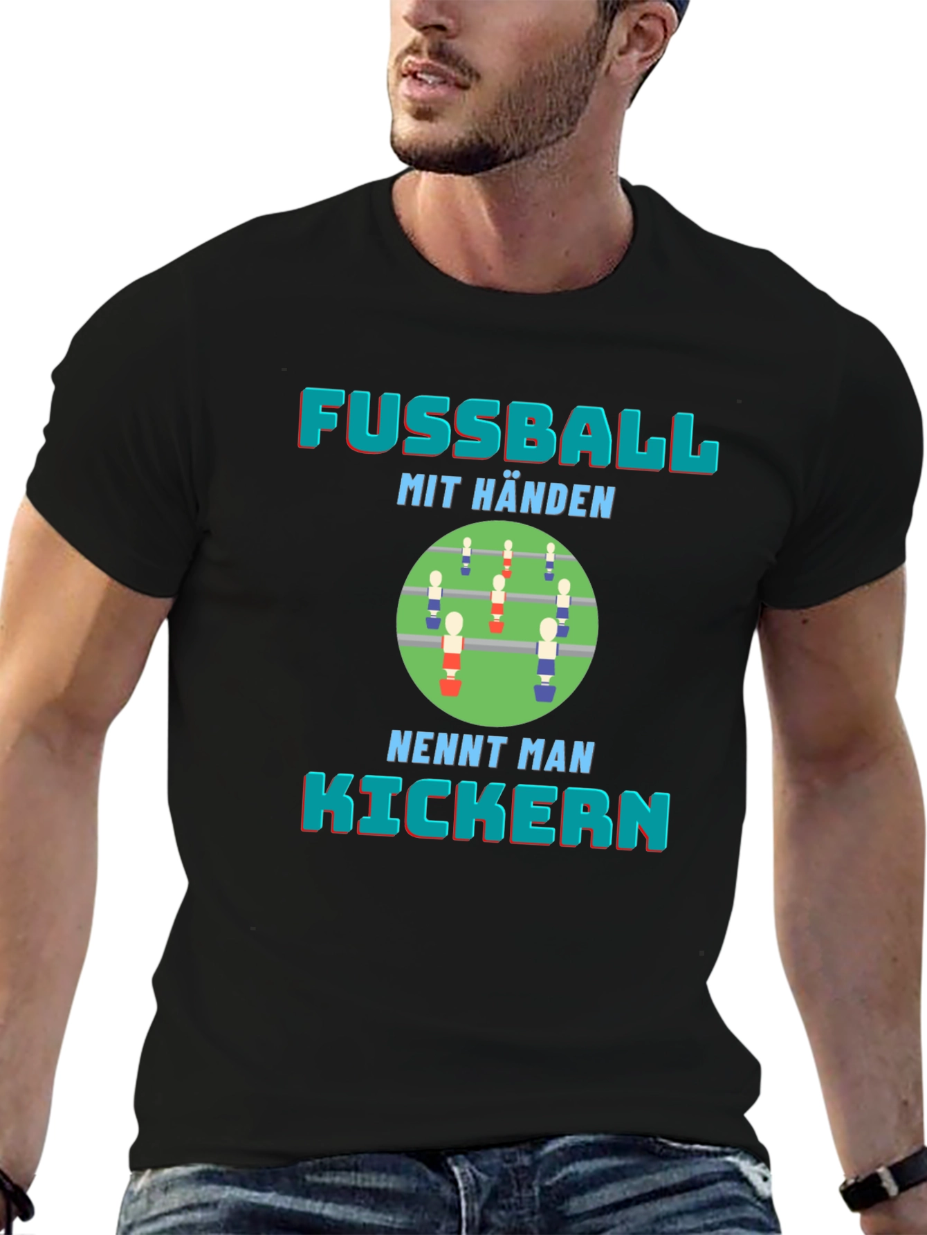 Fussball mit Händen Kickern Graphic T-Shirt