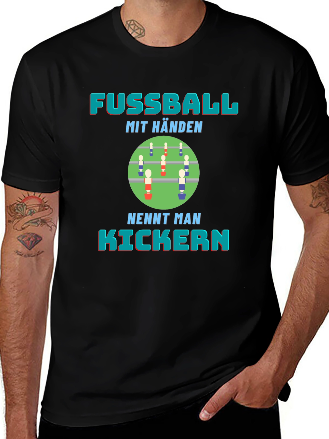 Fussball mit Händen Kickern Graphic T-Shirt