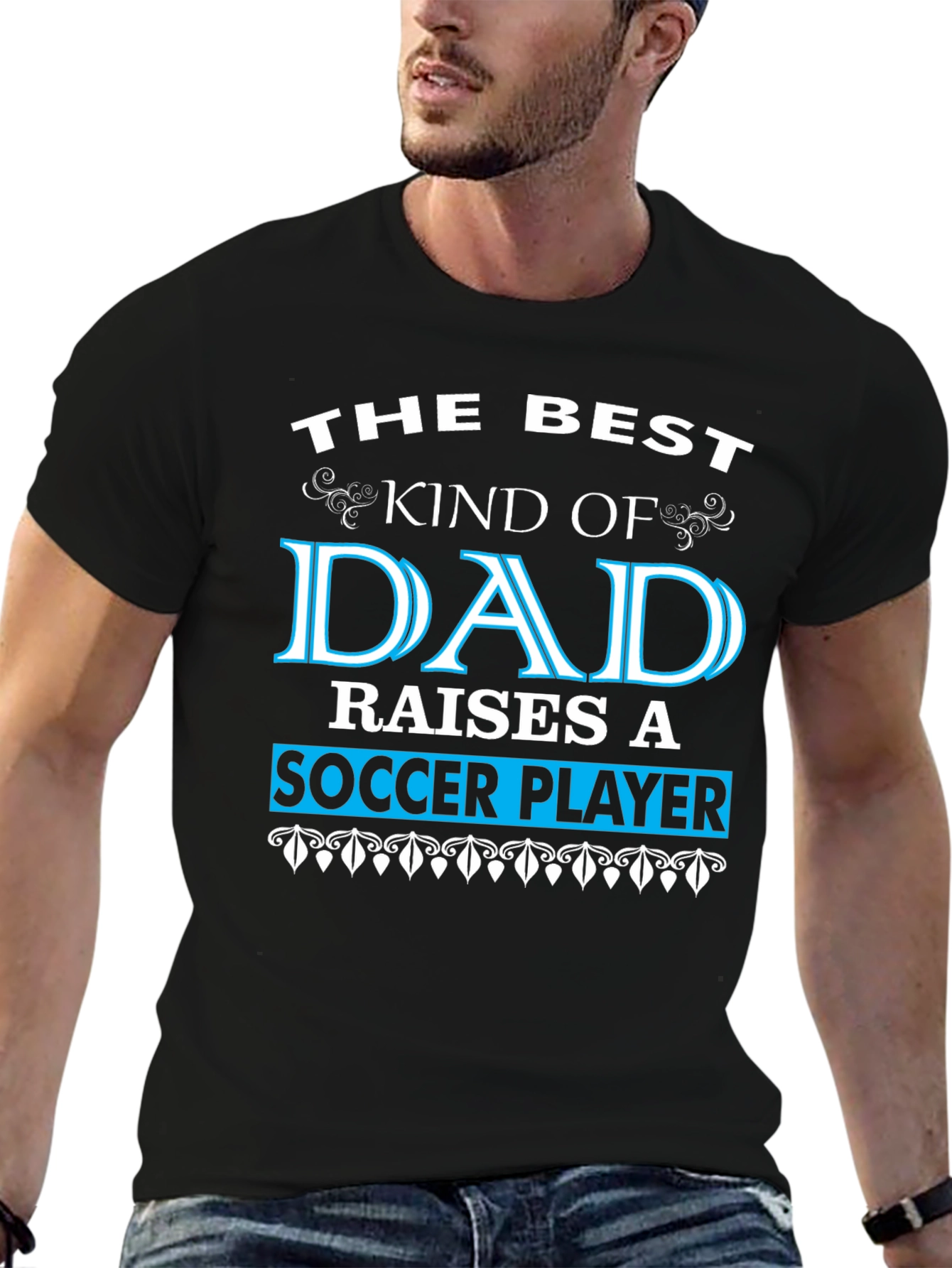Best Dad Soccer Player T-Shirt