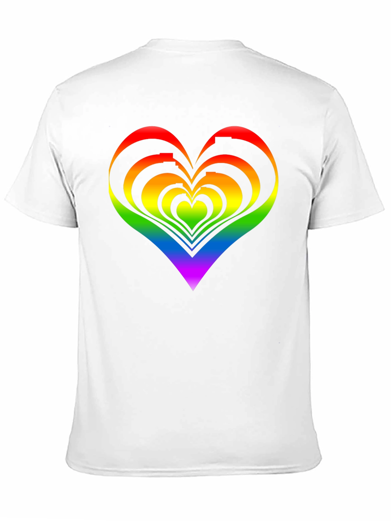 Rainbow Heart Graphic Tee - Pride Apparel