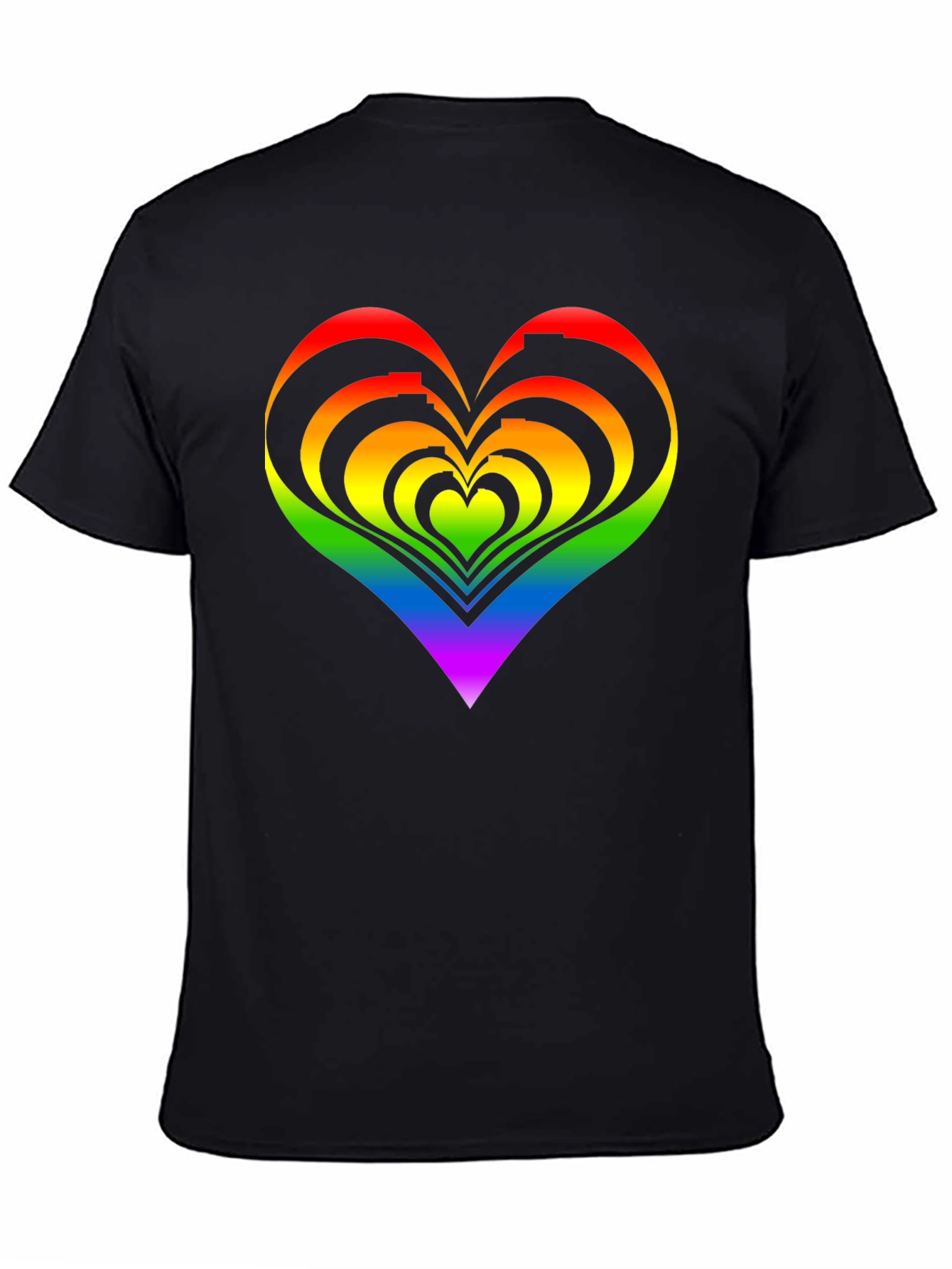Rainbow Heart Graphic Tee - Pride Apparel