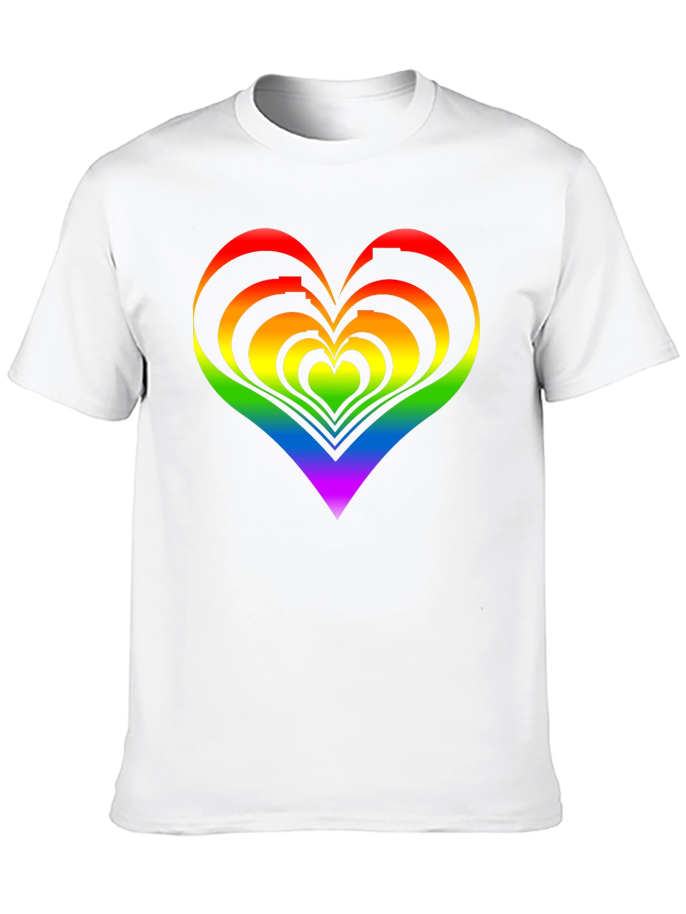 Rainbow Heart Graphic Tee - Pride Apparel