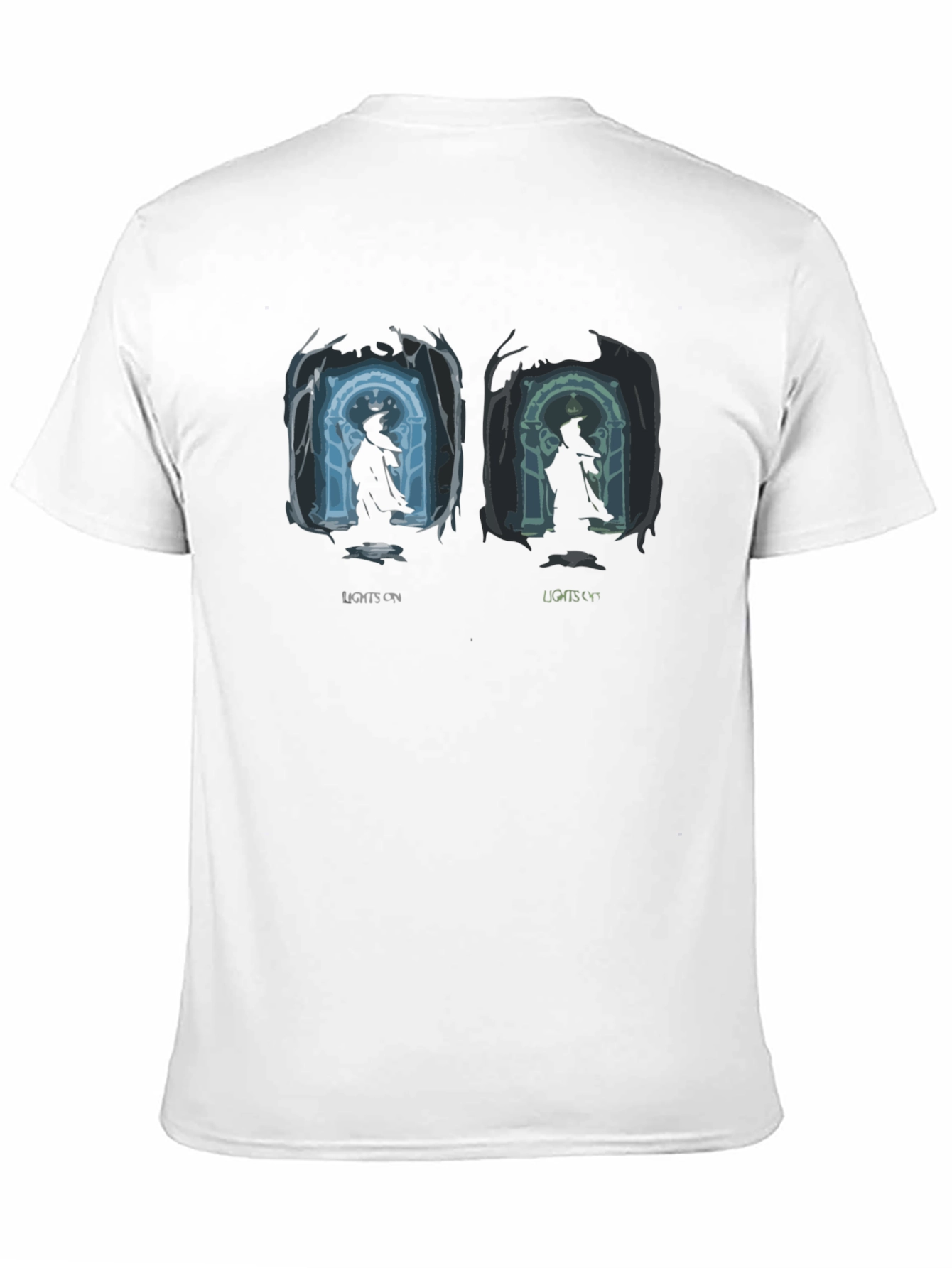 Lights On & Off Wizard Graphic T-Shirt