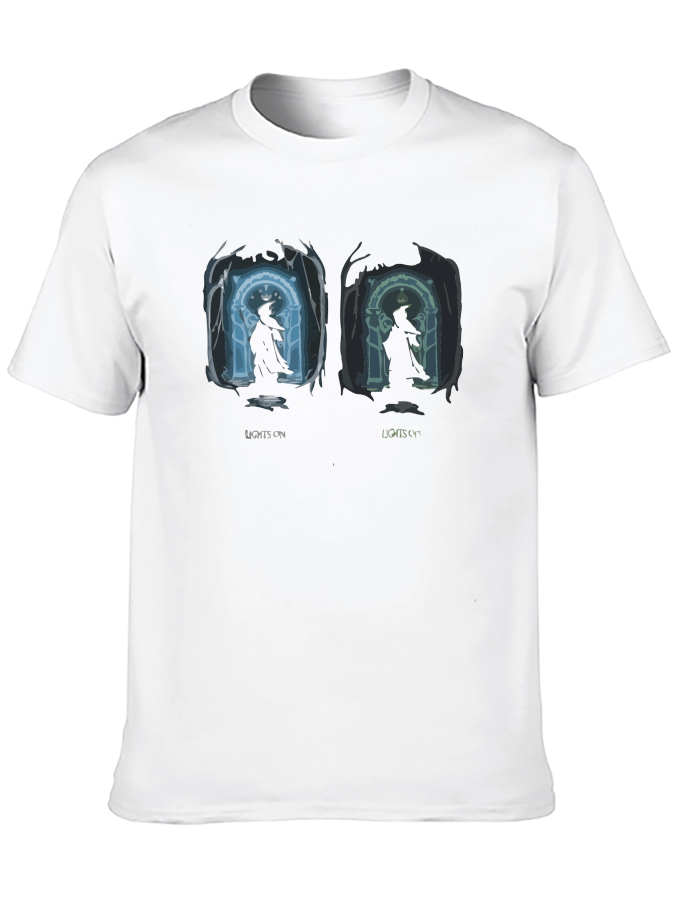 Lights On & Off Wizard Graphic T-Shirt