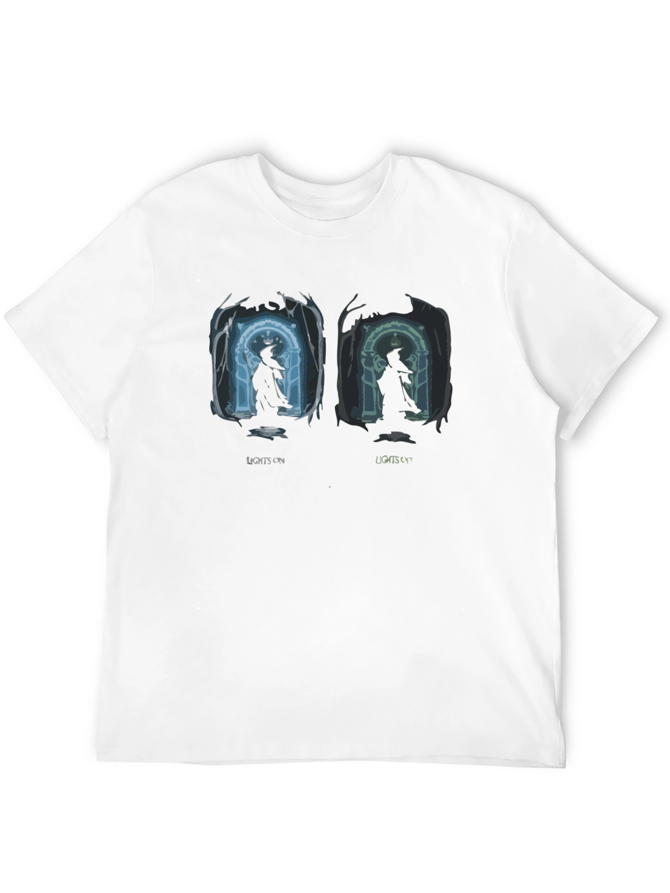 Lights On & Off Wizard Graphic T-Shirt