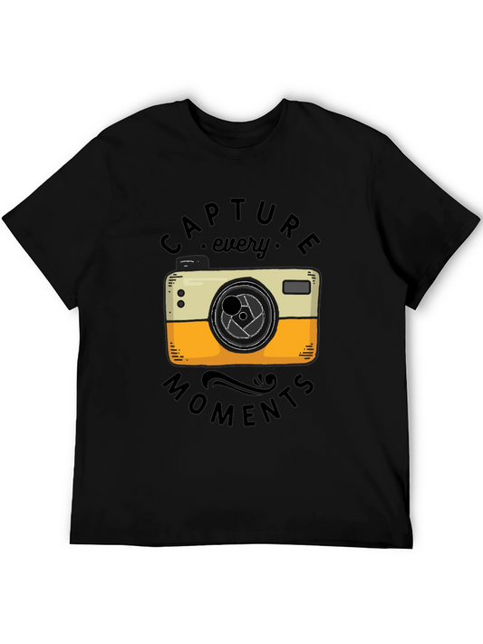 Capture Every Moment T-Shirt - Camera Graphic Tee