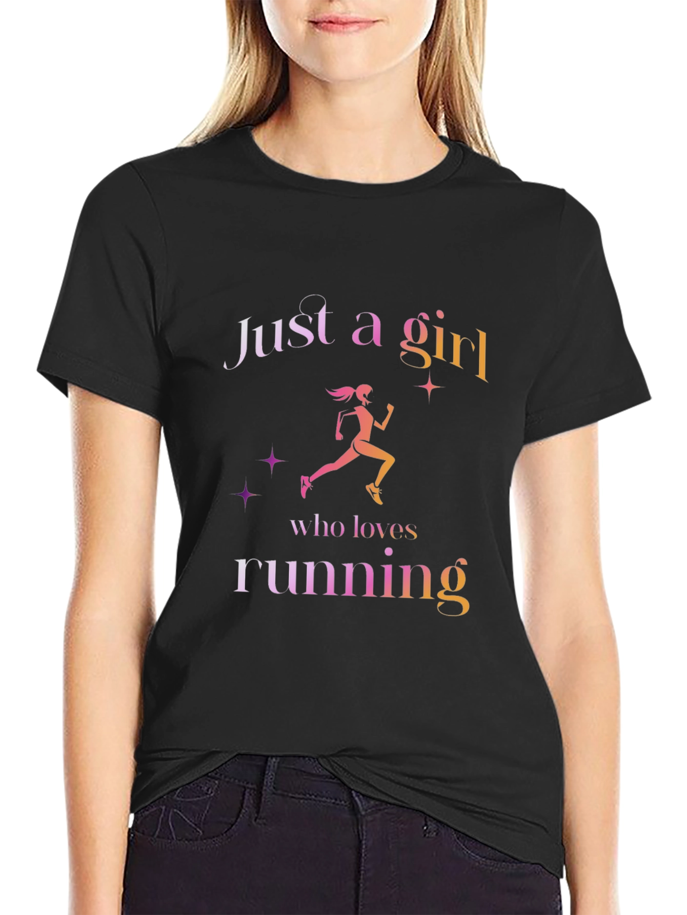 Just A Girl Who Loves Running T-Shirt