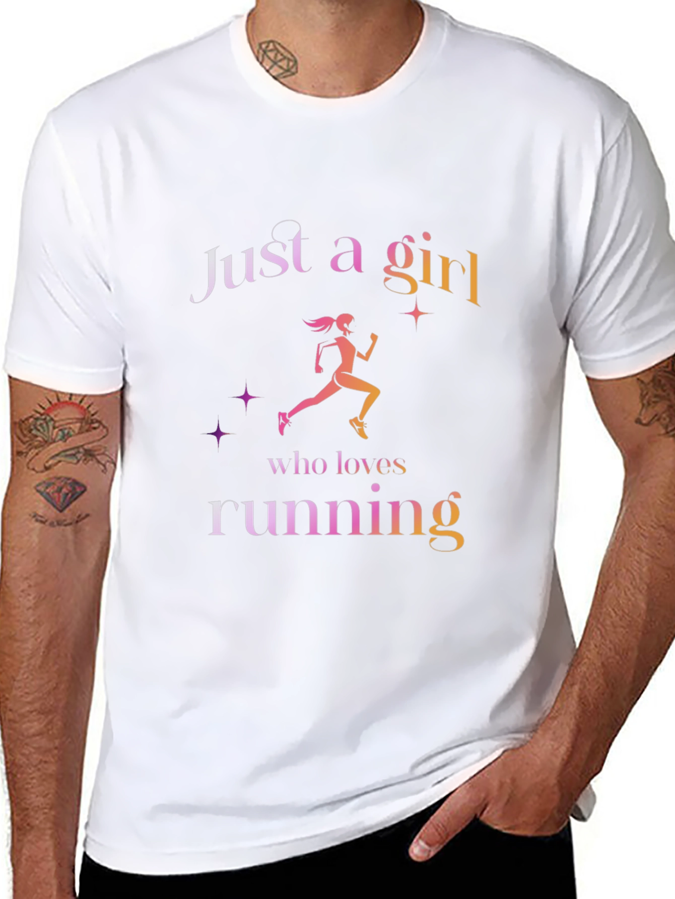 Just A Girl Who Loves Running T-Shirt