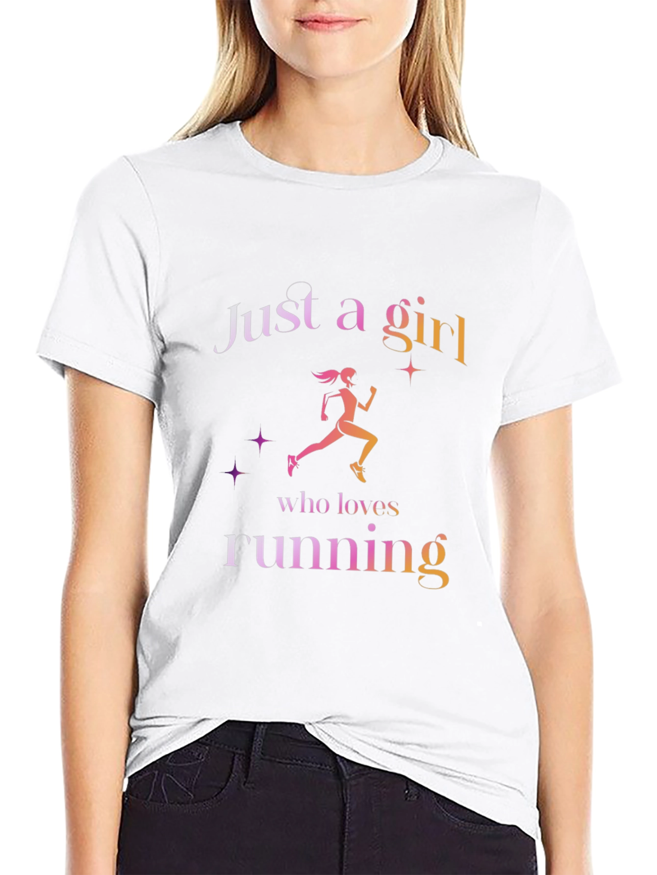 Just A Girl Who Loves Running T-Shirt