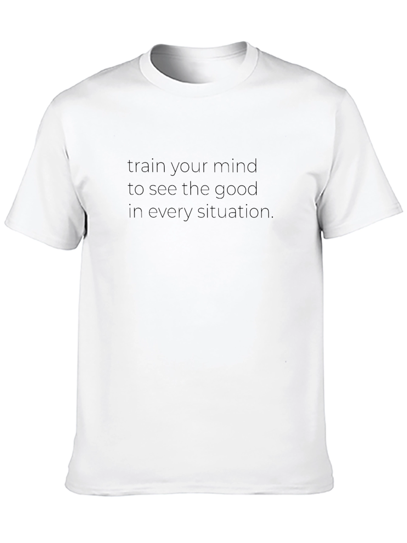 Inspirational Black T-Shirt - Train Your Mind