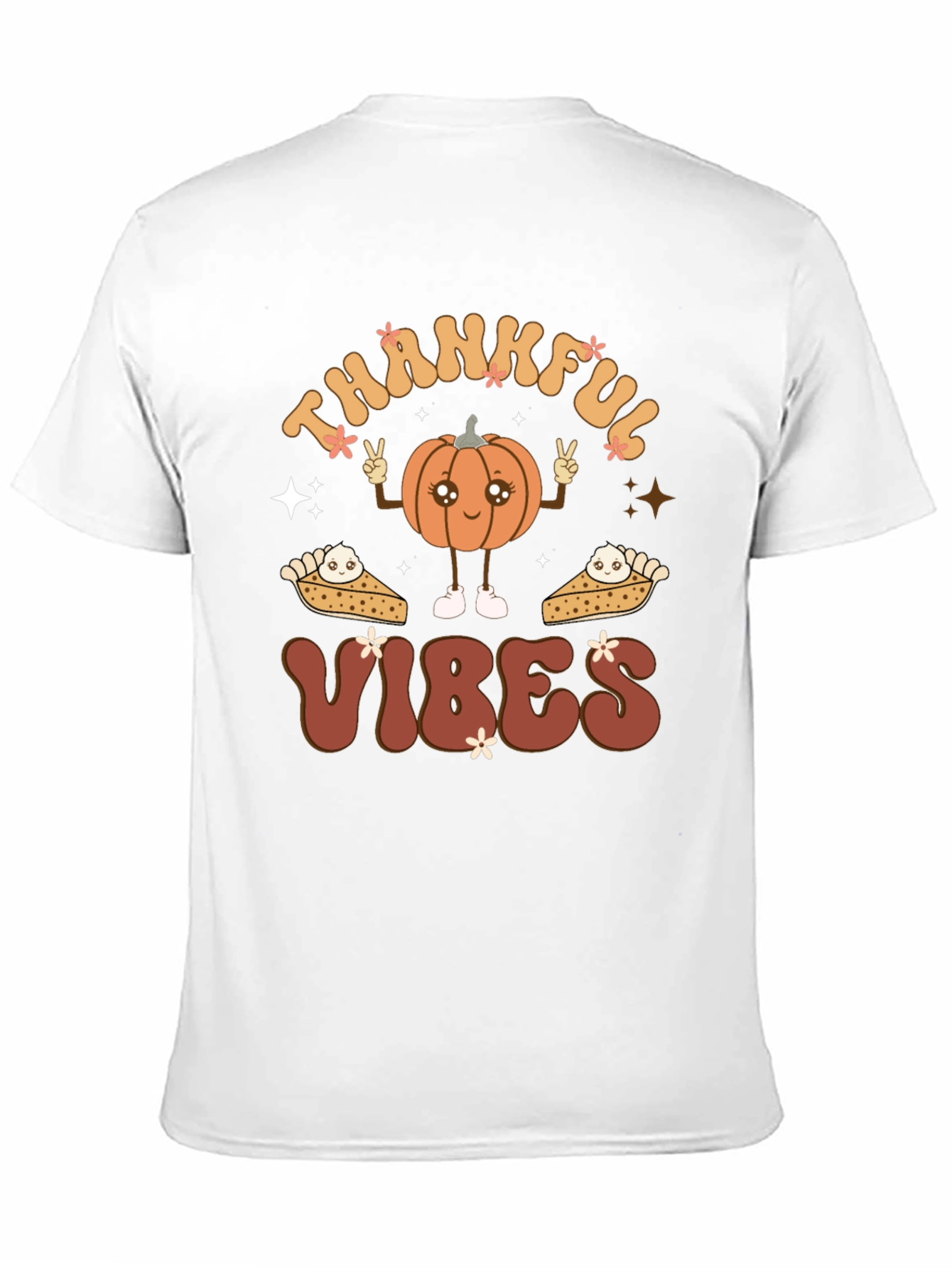 Thankful Vibes Pumpkin Graphic Tee