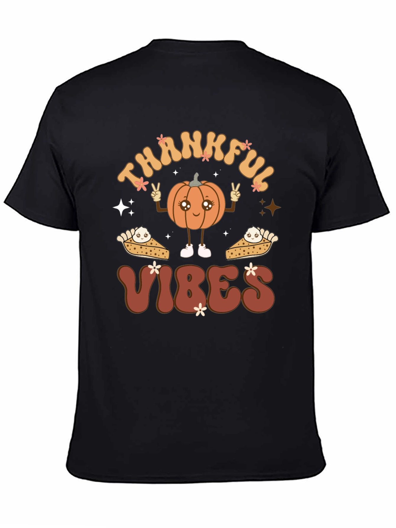 Thankful Vibes Pumpkin Graphic Tee