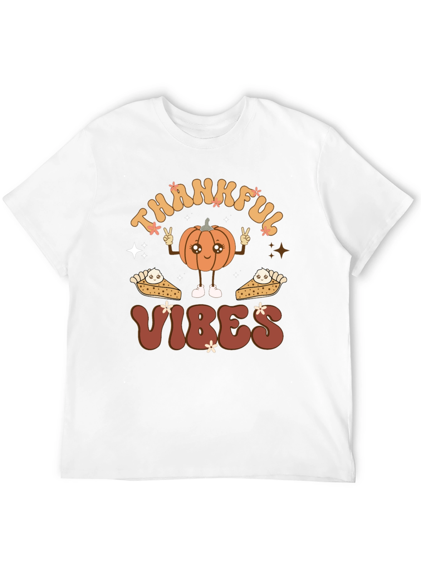 Thankful Vibes Pumpkin Graphic Tee