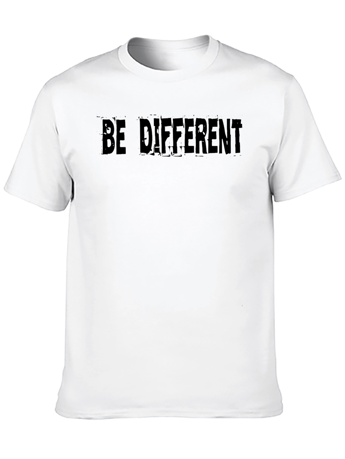 Be Different Graphic Tee - Soft Black T-Shirt