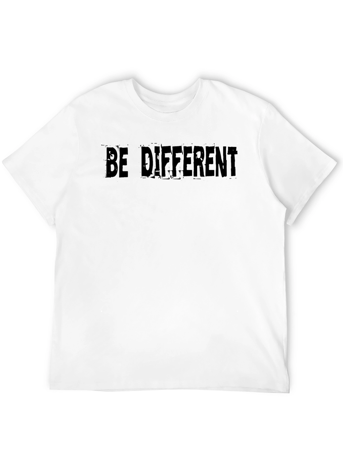 Be Different Graphic Tee - Soft Black T-Shirt