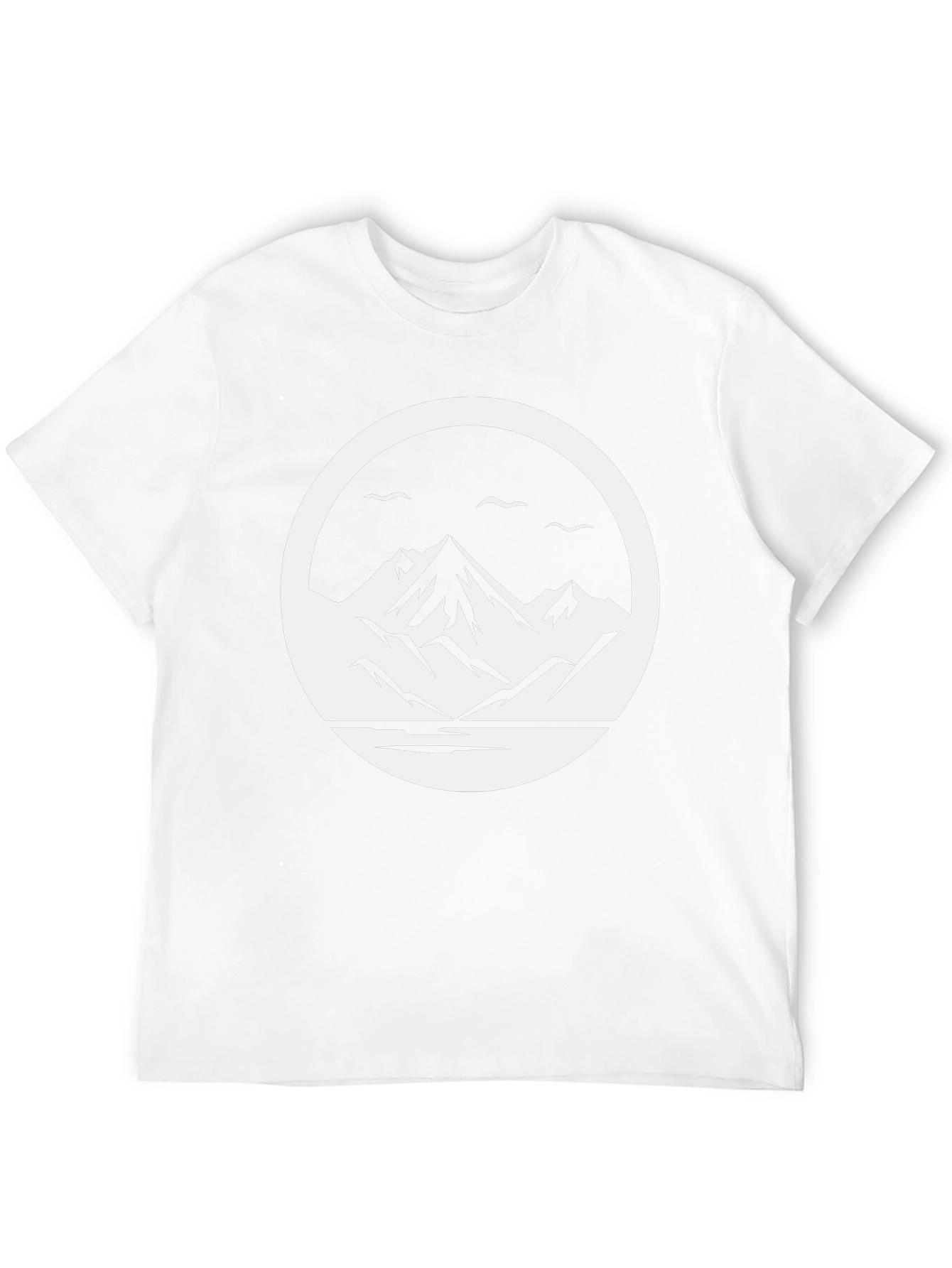 Mountain Circle Graphic Tee - Black Unisex T-Shirt