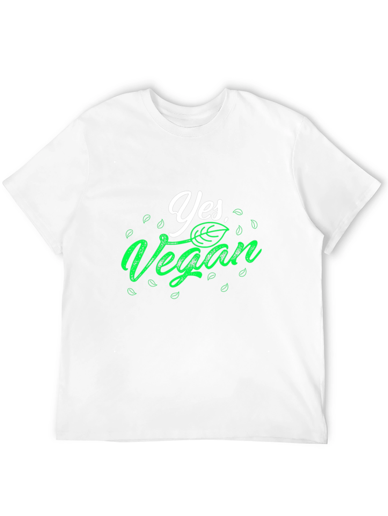 Yes Vegan T-Shirt - Black Cotton Tee