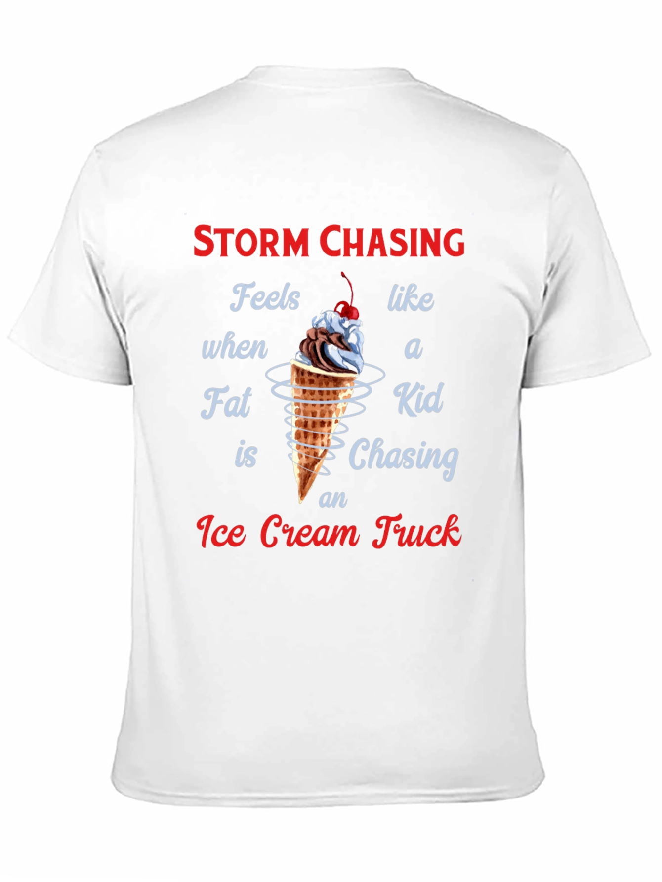 Storm Chasing Ice Cream Truck Graphic T-Shirt