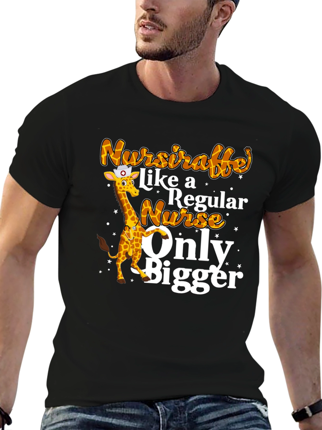 Nursiraffe T-Shirt: Funny Nurse Giraffe Graphic Tee