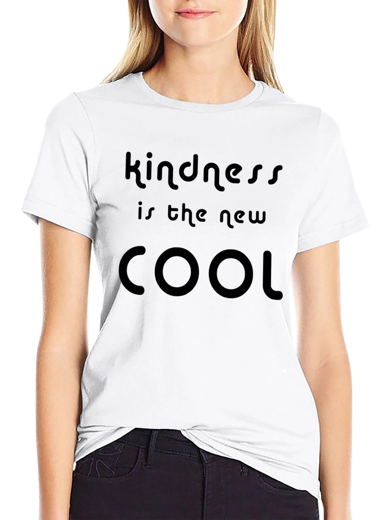 Kindness is The New Cool Black T-Shirt
