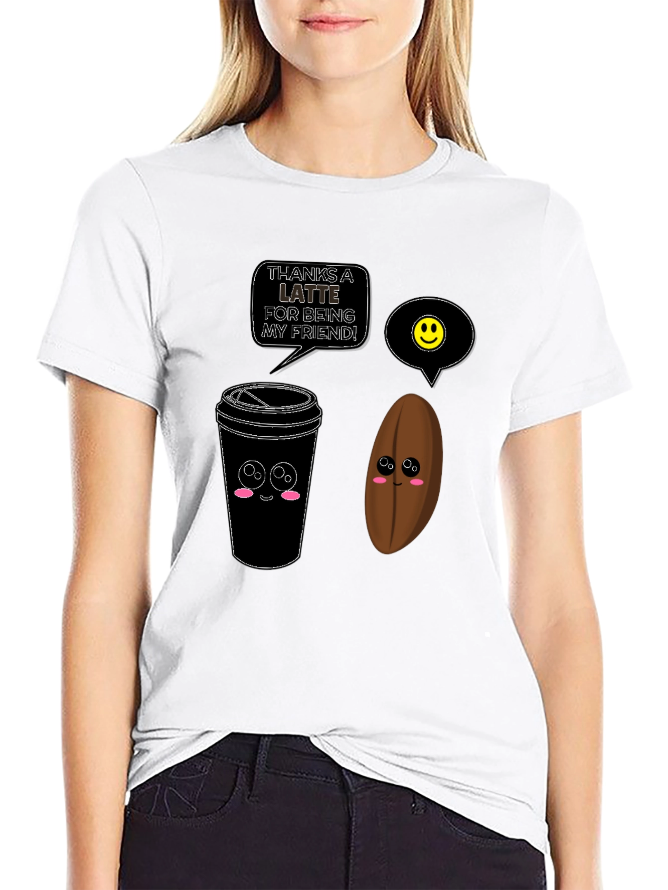 Thanks A Latte Funny Coffee T-Shirt