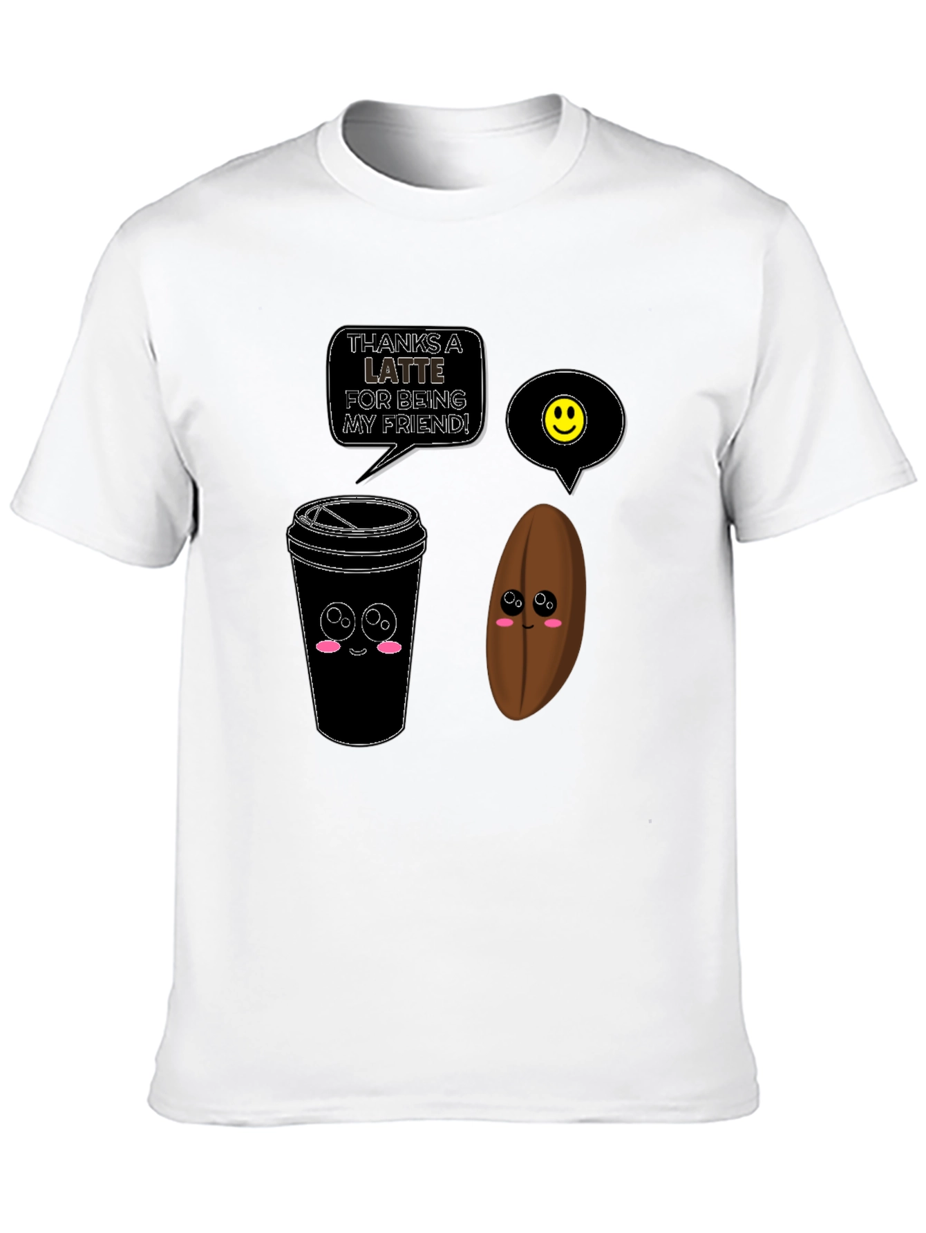 Thanks A Latte Funny Coffee T-Shirt