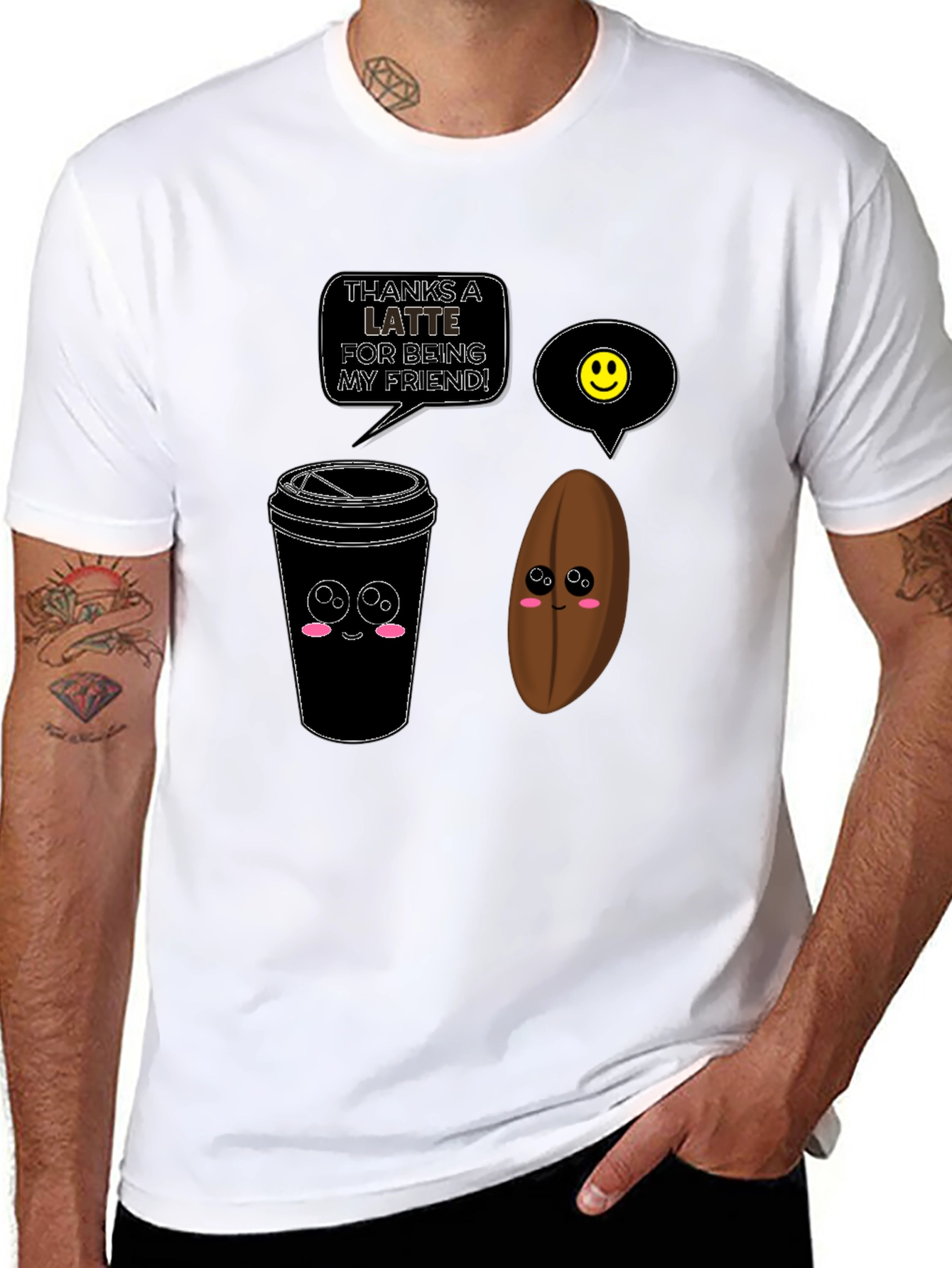 Thanks A Latte Funny Coffee T-Shirt