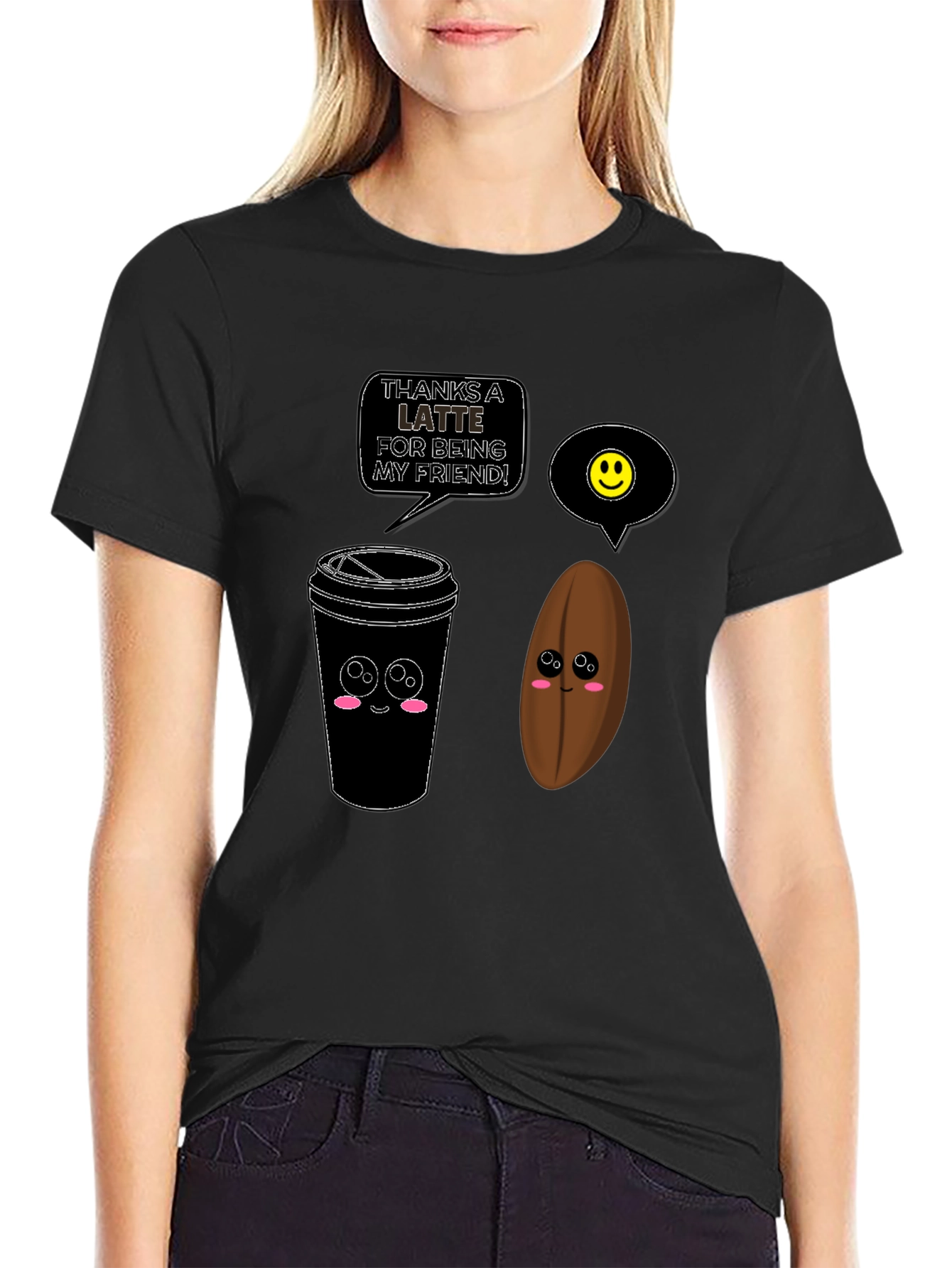 Thanks A Latte Funny Coffee T-Shirt