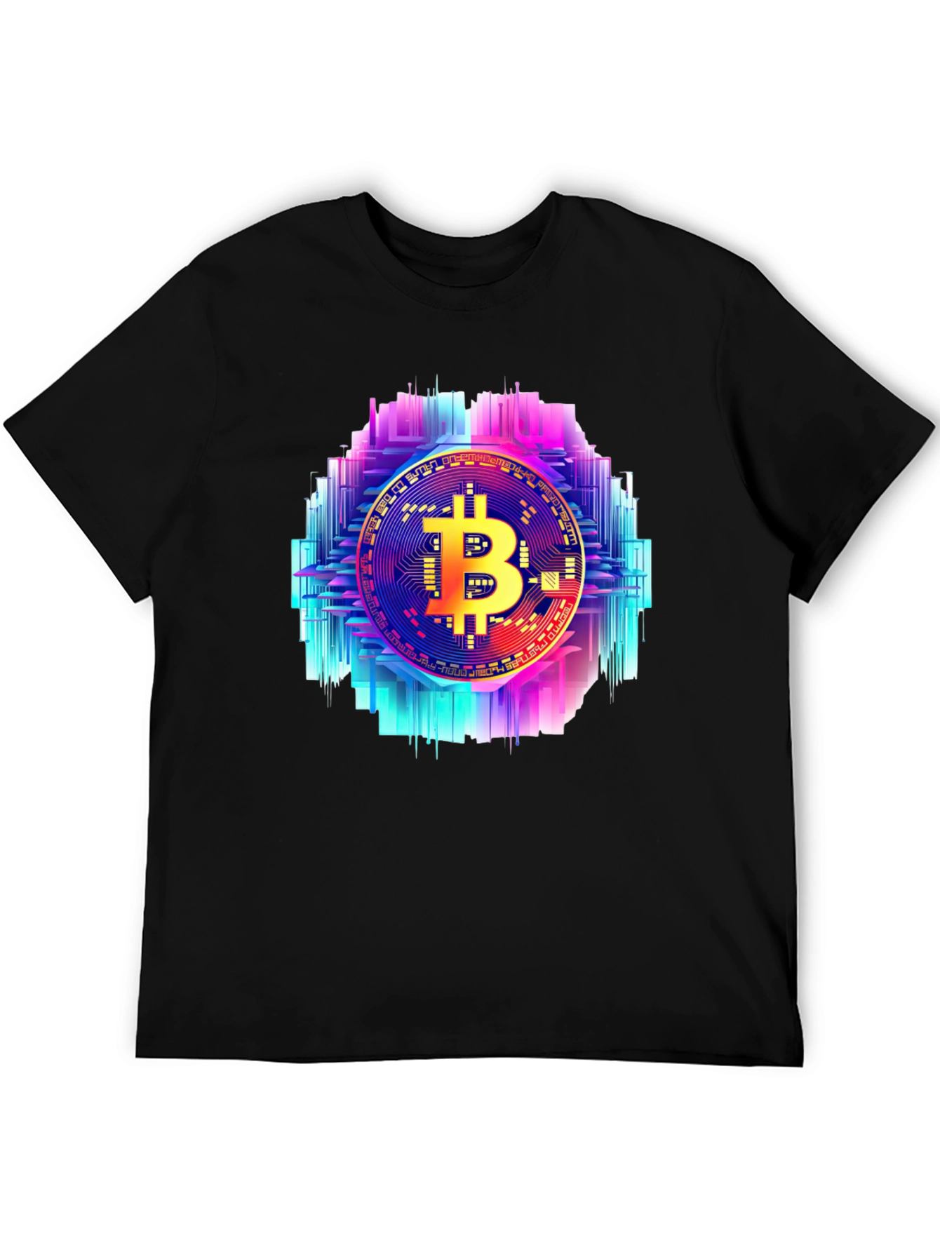Bitcoin Circuit Board Graphic Tee - Black