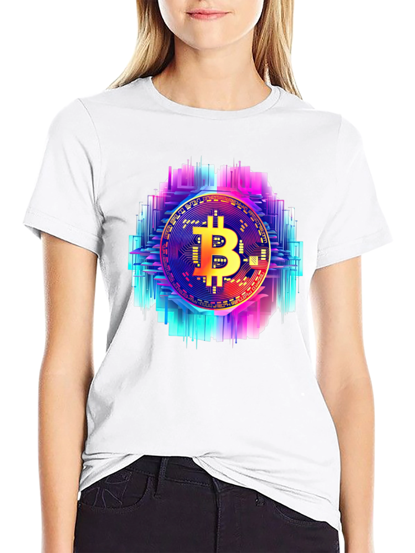 Bitcoin Circuit Board Graphic Tee - Black