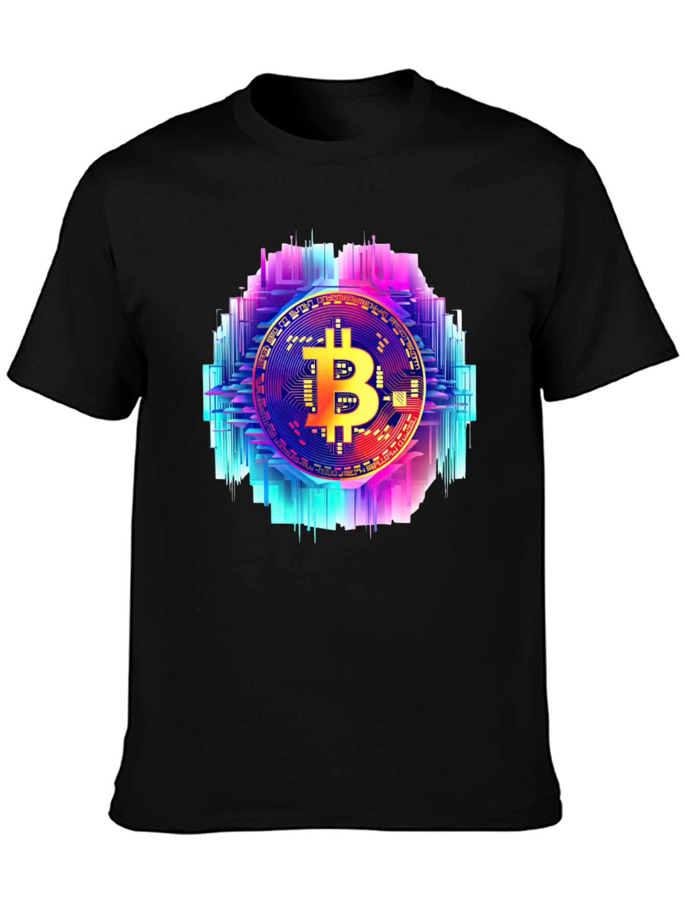 Bitcoin Circuit Board Graphic Tee - Black