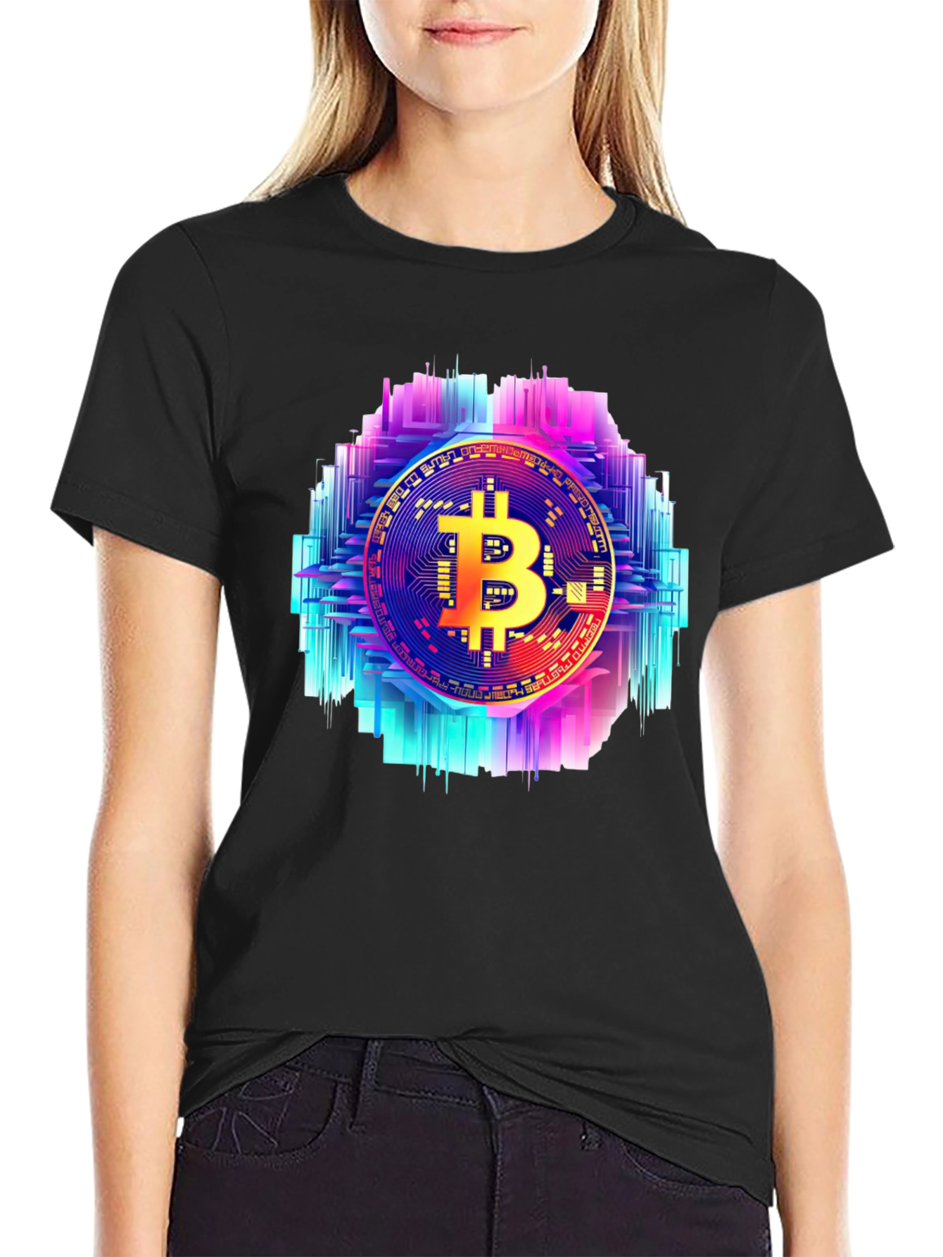 Bitcoin Circuit Board Graphic Tee - Black