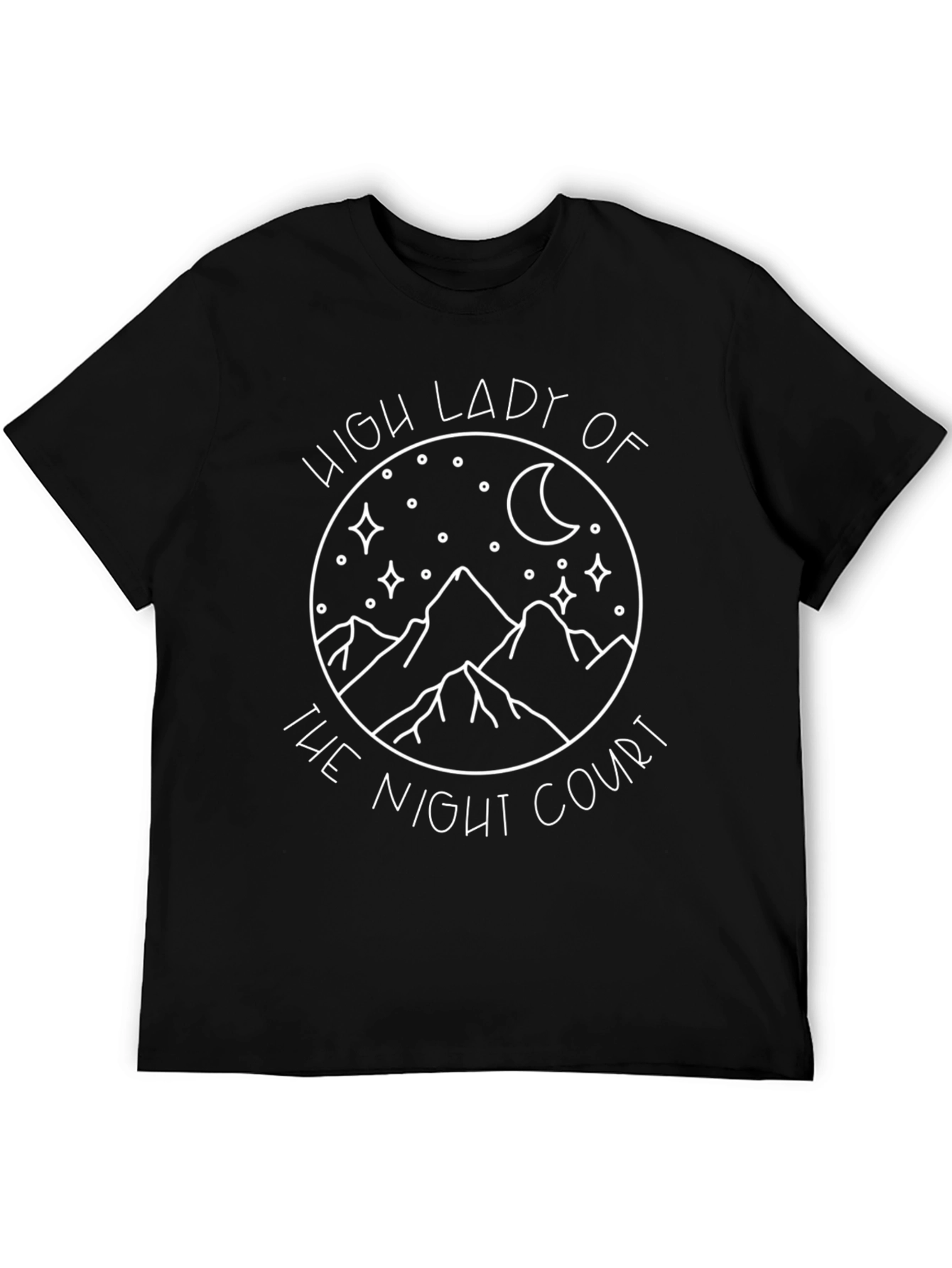 High Lady of The Night Court Black Tee
