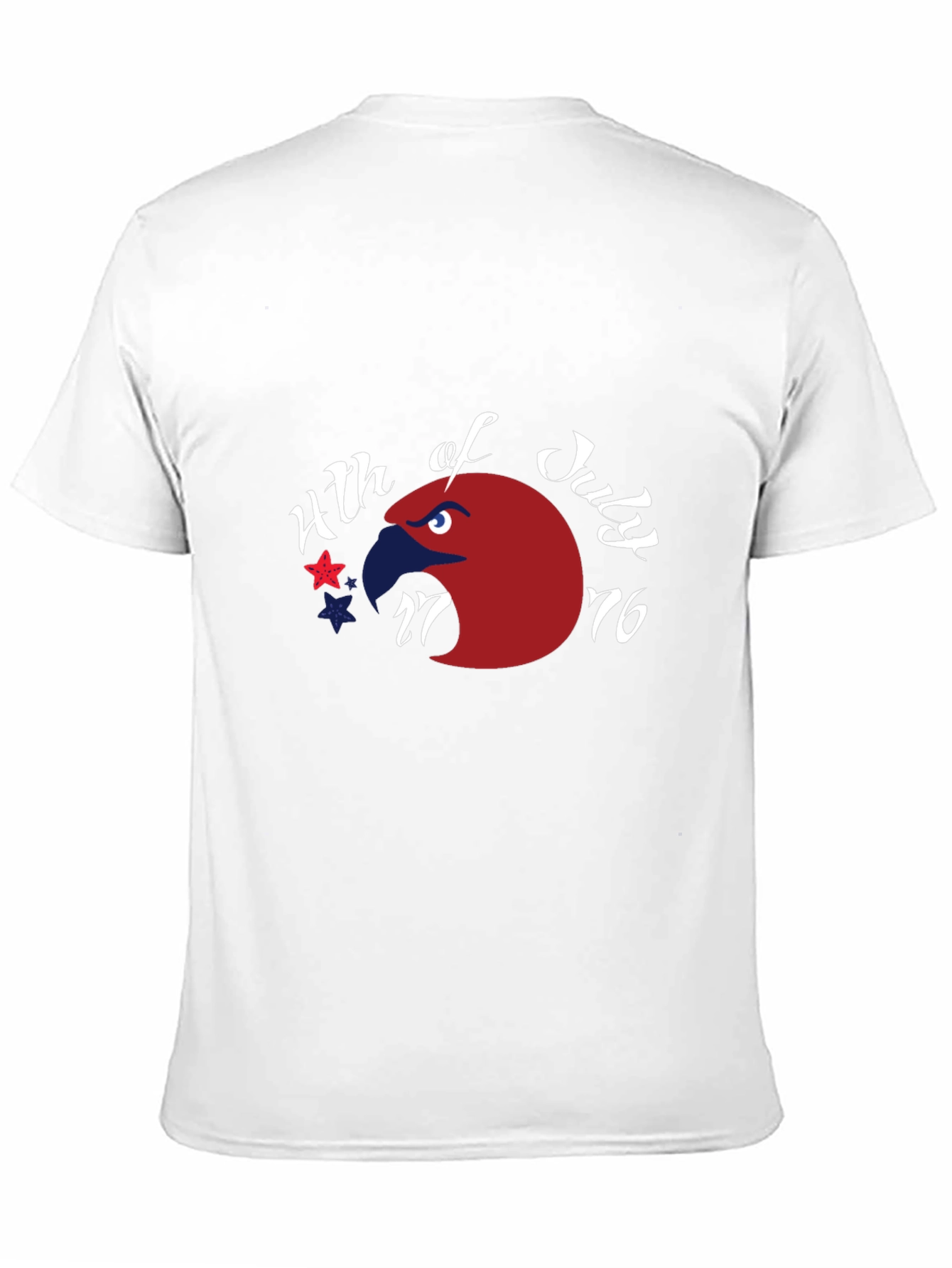 Patriotic Eagle 4th of July Graphic Tee - Black