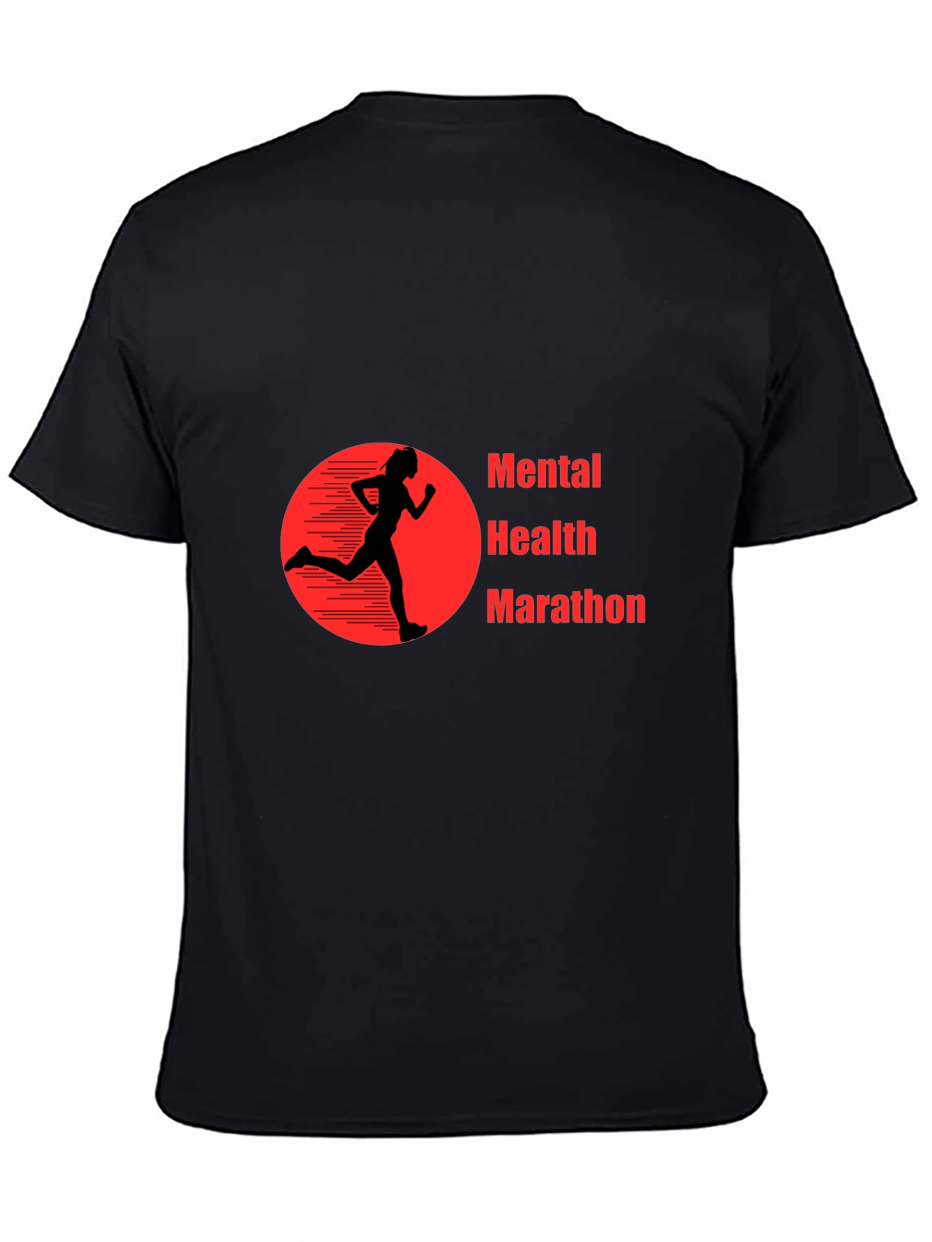 Mental Health Marathon Black T-Shirt