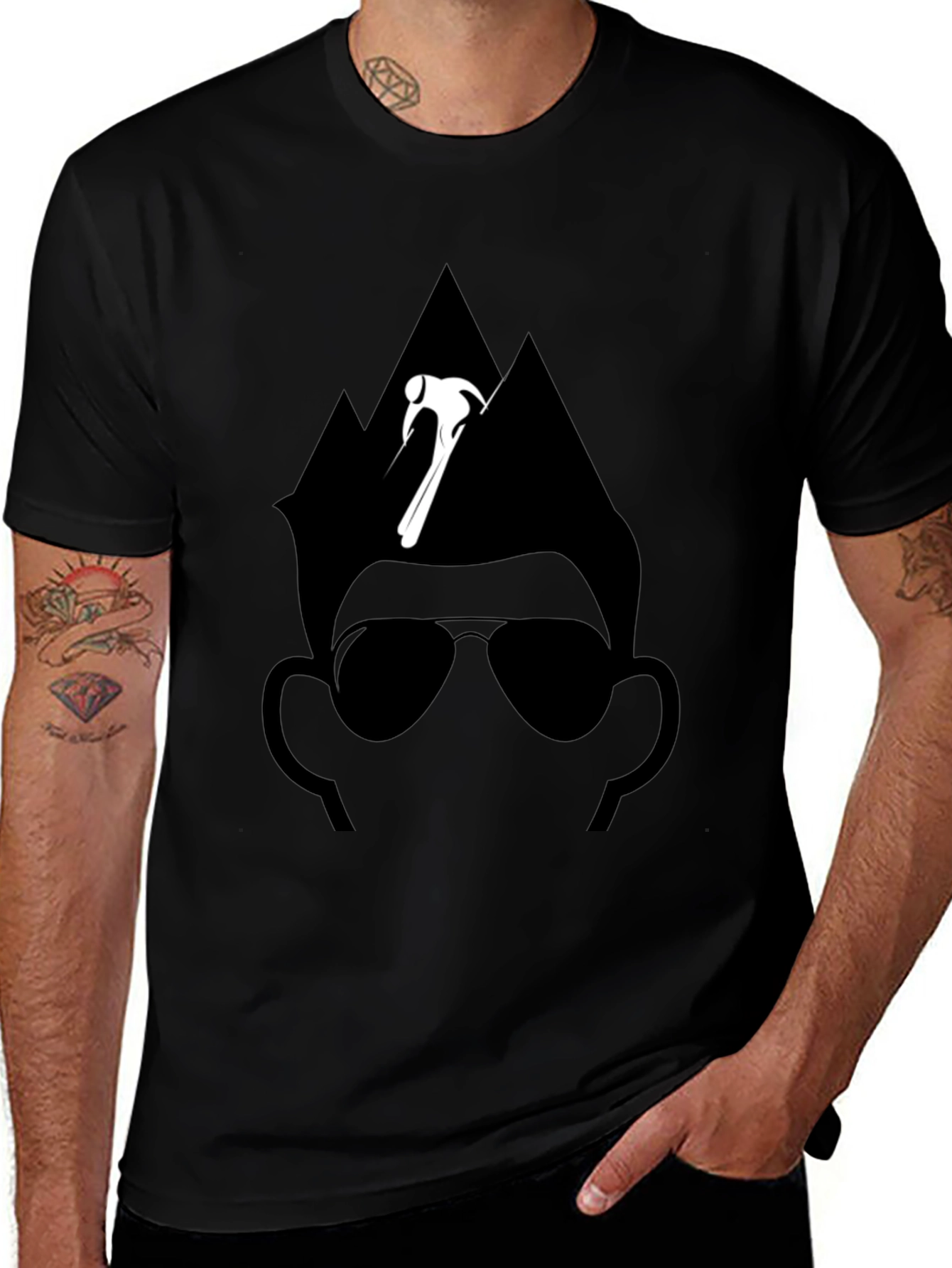 Ski Dude Graphic Tee - Cool Winter Style