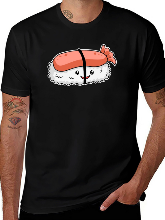 Sushi Graphic Black T-Shirt - Cute Foodie Tee
