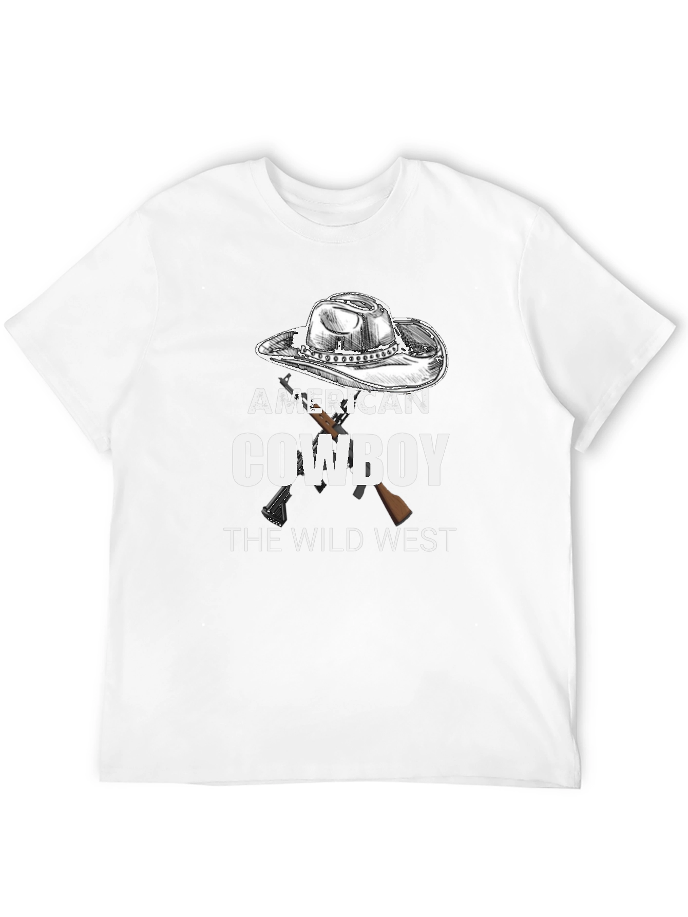 American Cowboy T-Shirt - Wild West Design