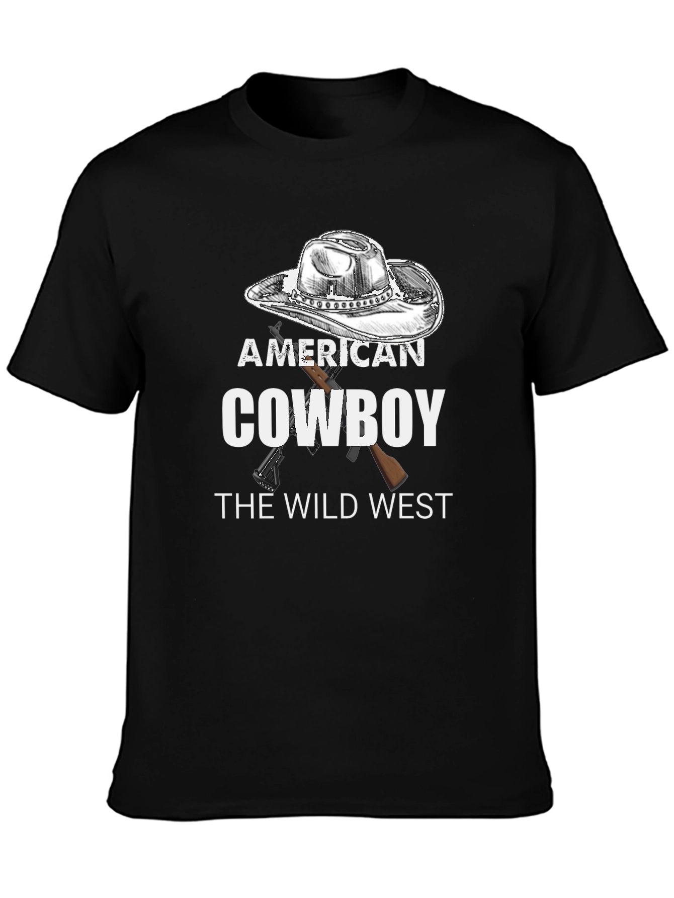 American Cowboy T-Shirt - Wild West Design