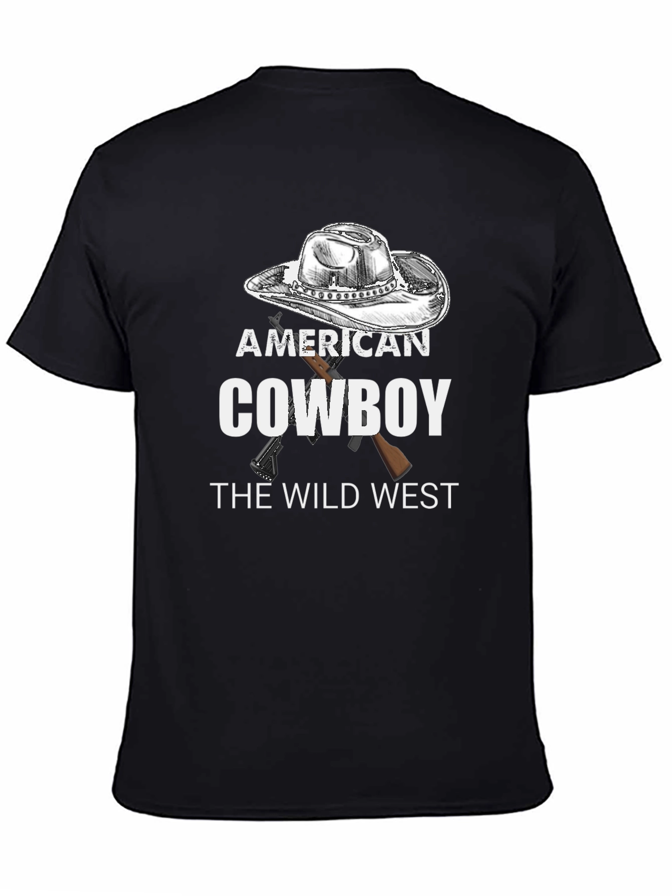 American Cowboy T-Shirt - Wild West Design