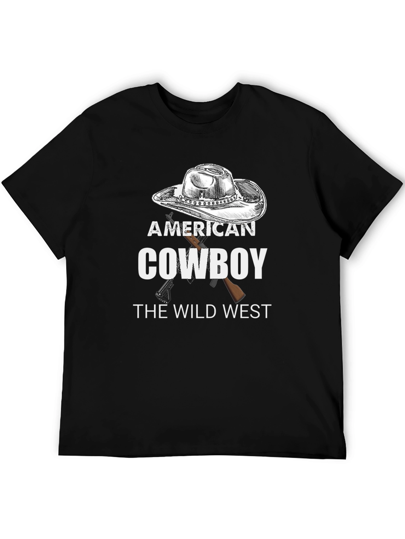 American Cowboy T-Shirt - Wild West Design