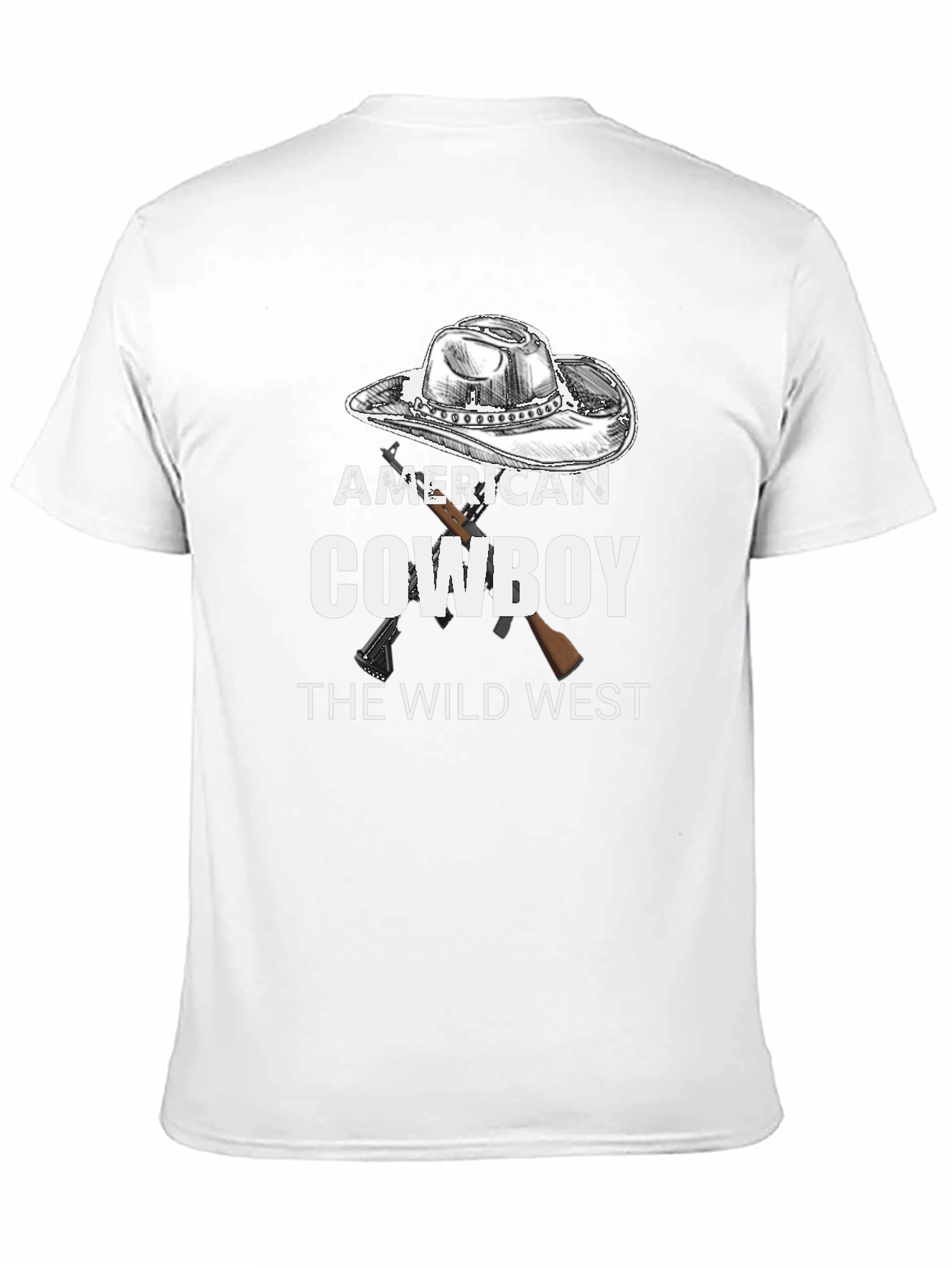 American Cowboy T-Shirt - Wild West Design